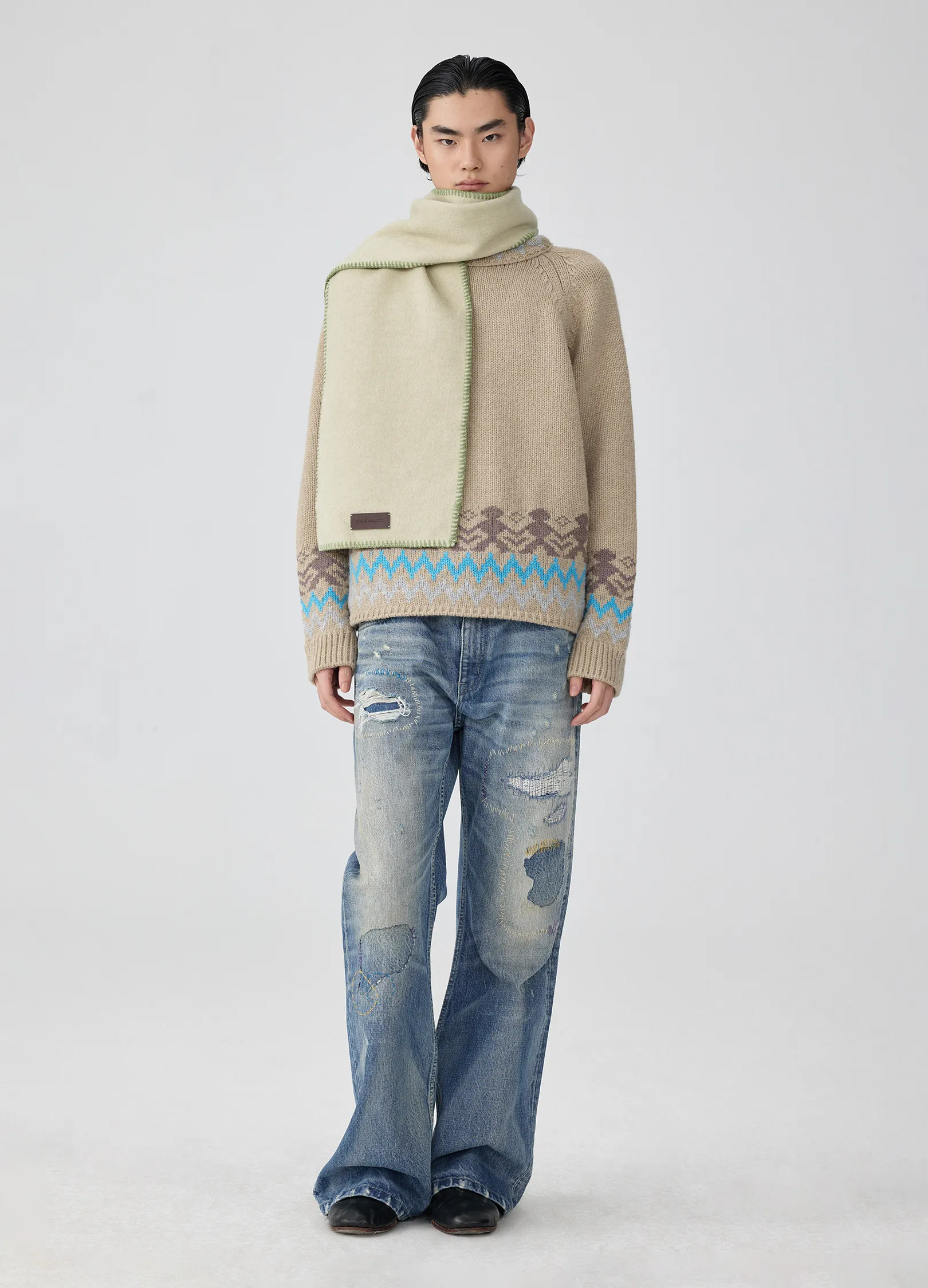 Distressed Patchwork Denim - Image 9
