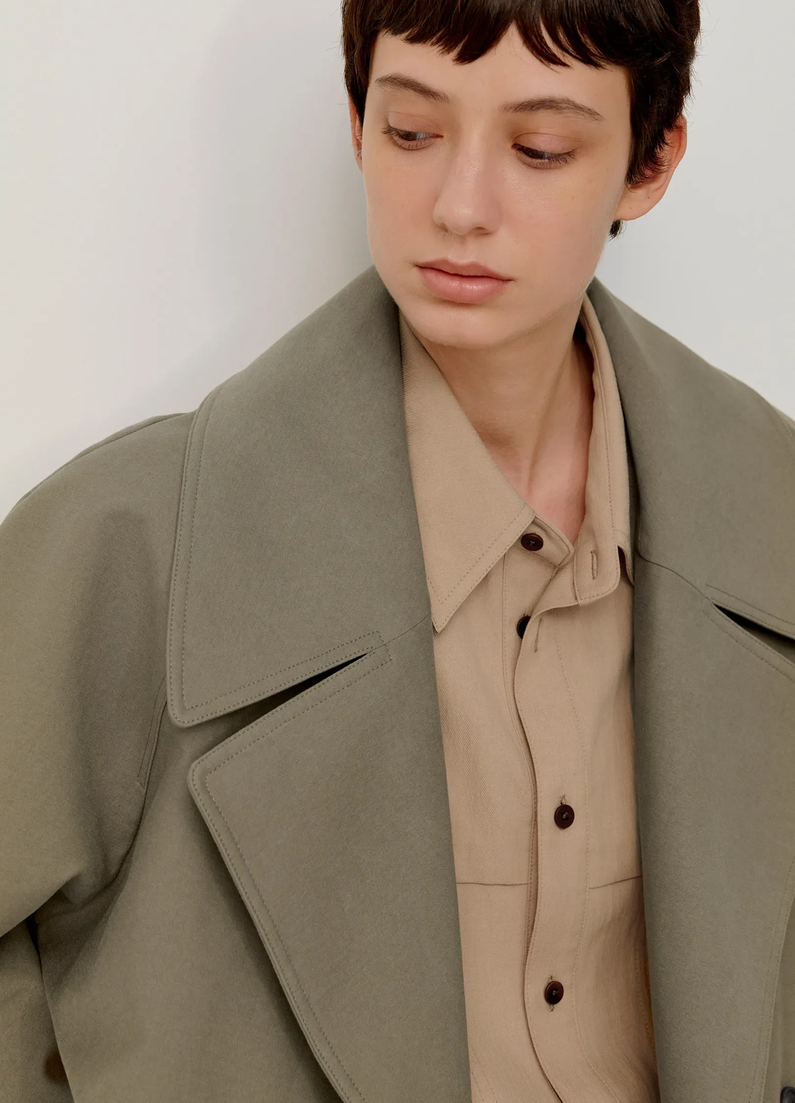 Double Breasted Lapel Jacket - Image 14