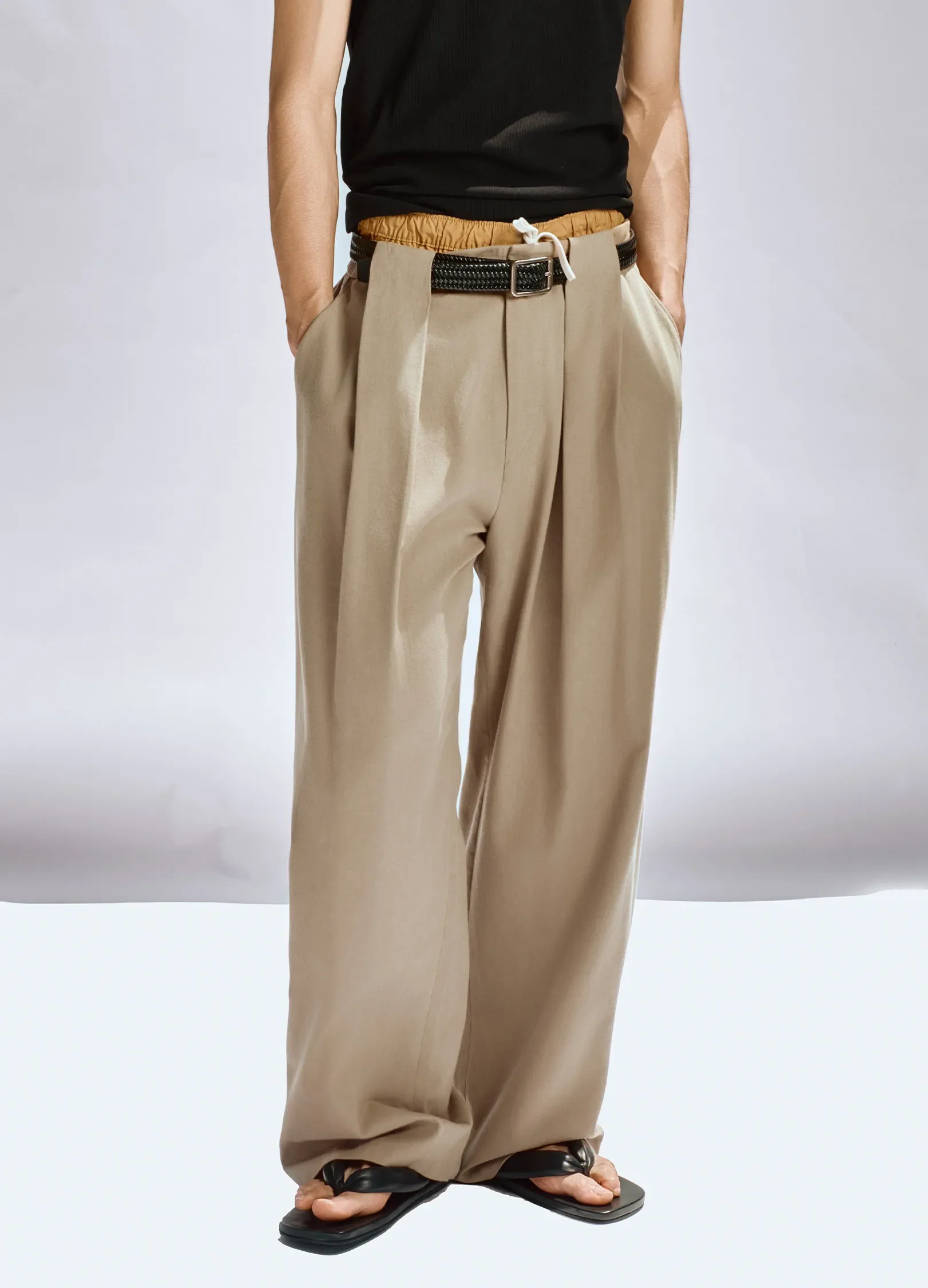 Double Pleat Suit Trousers - Image 4