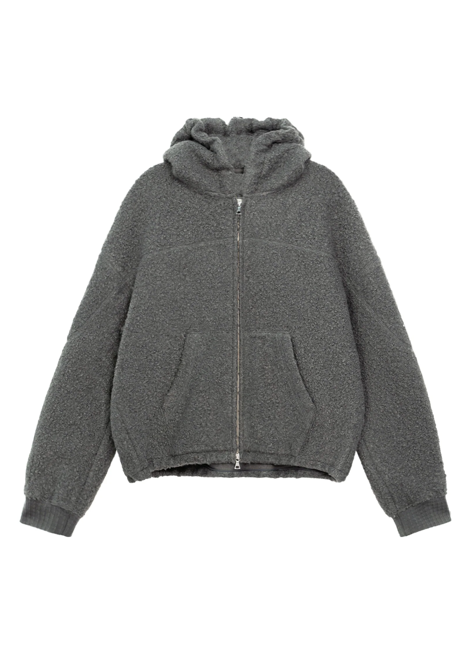 Double Zip Fleece Hooded Jacket - Image 15