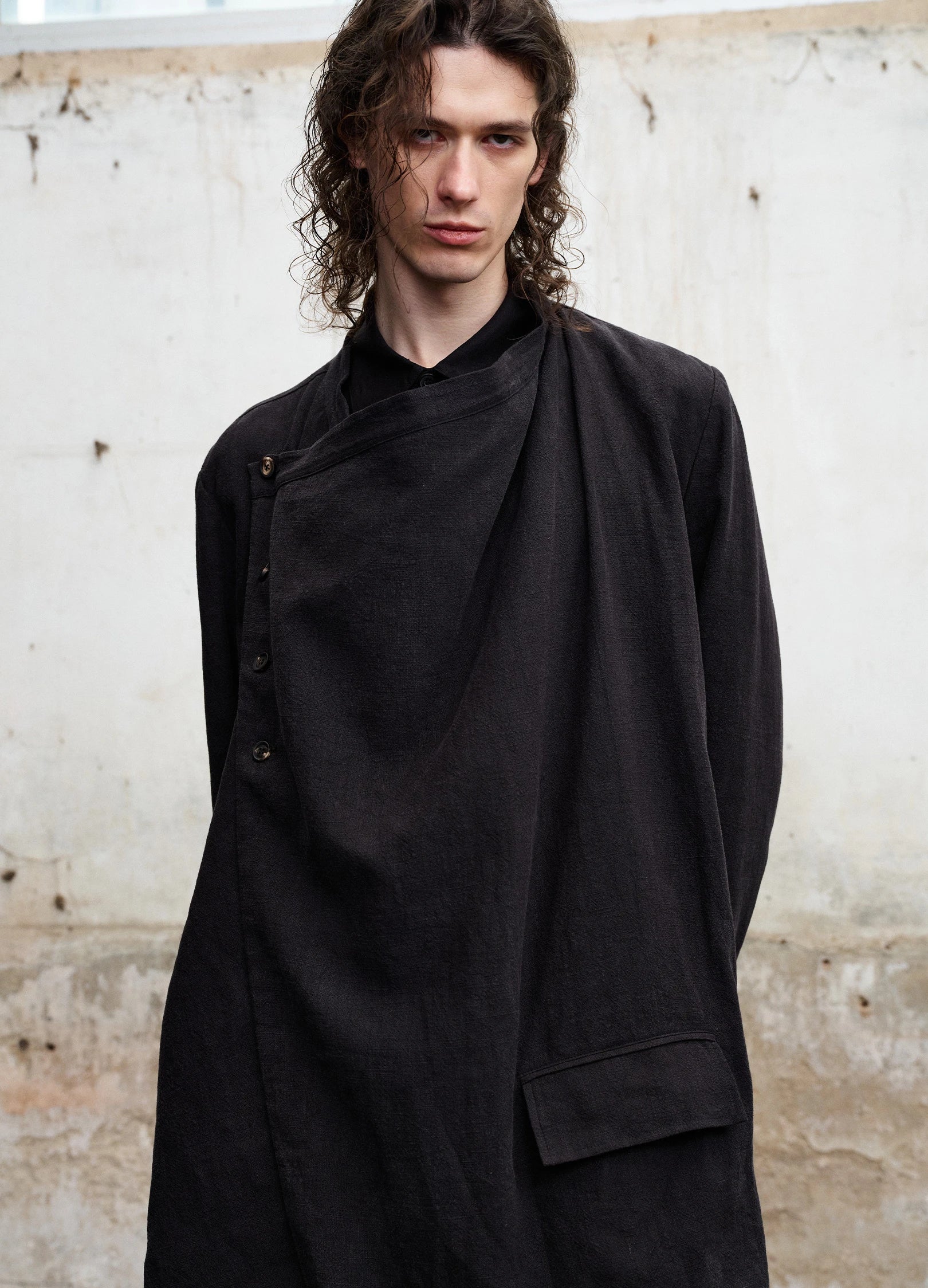 Draped Collar Trench - Image 6