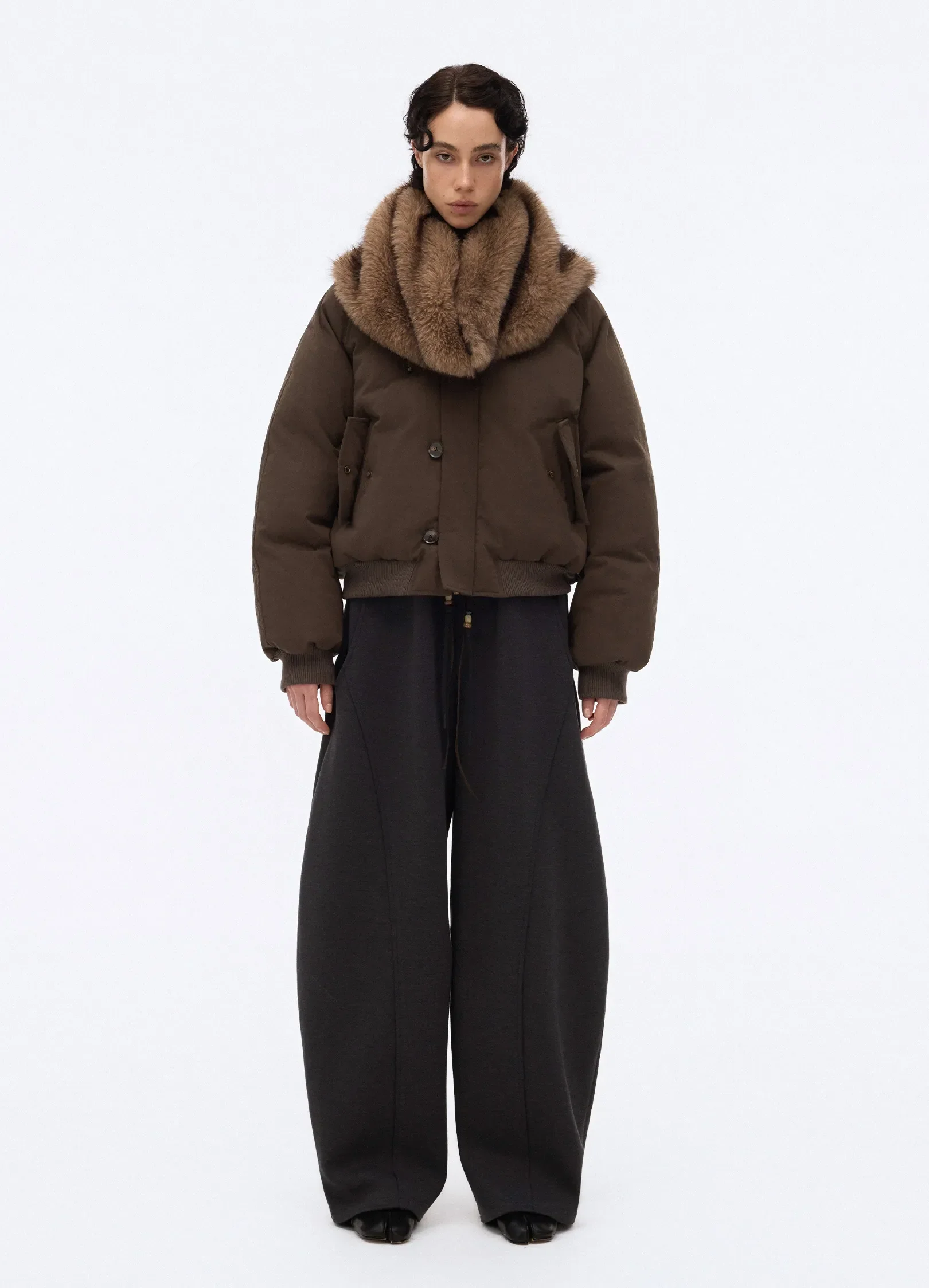 Drawstring Knit Trousers