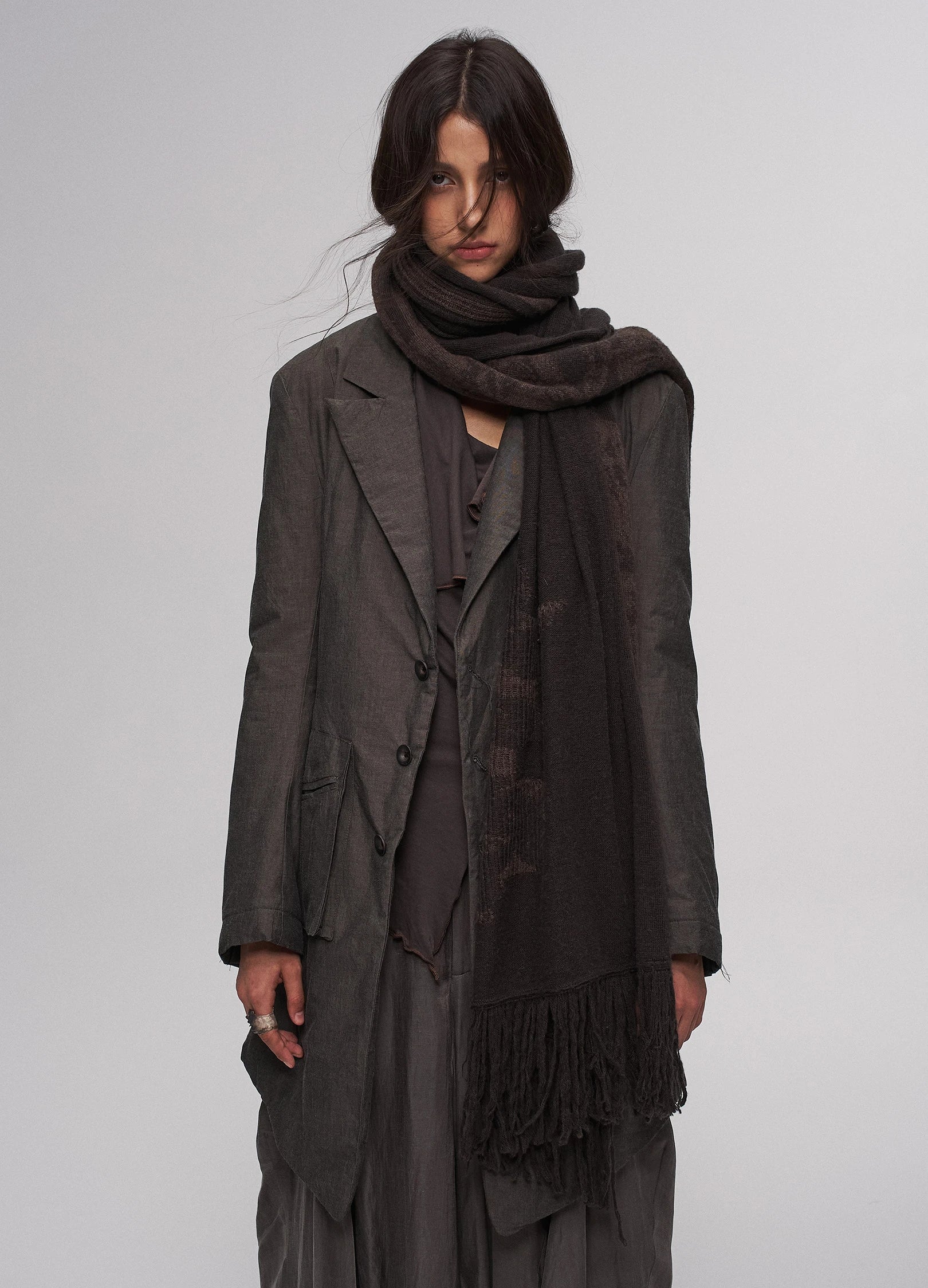 Embroidered Blazer Coat - Image 5