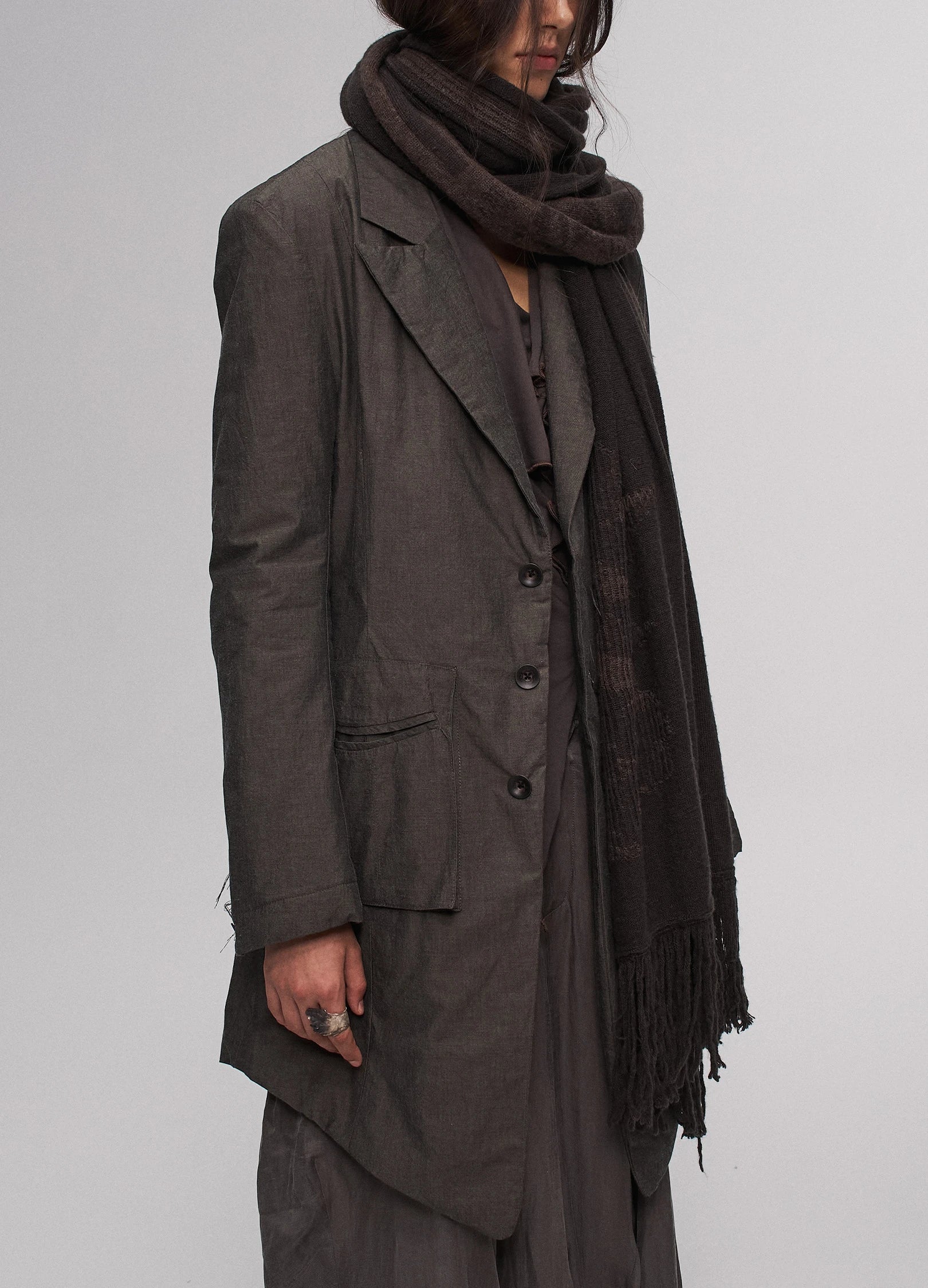 Embroidered Blazer Coat - Image 7