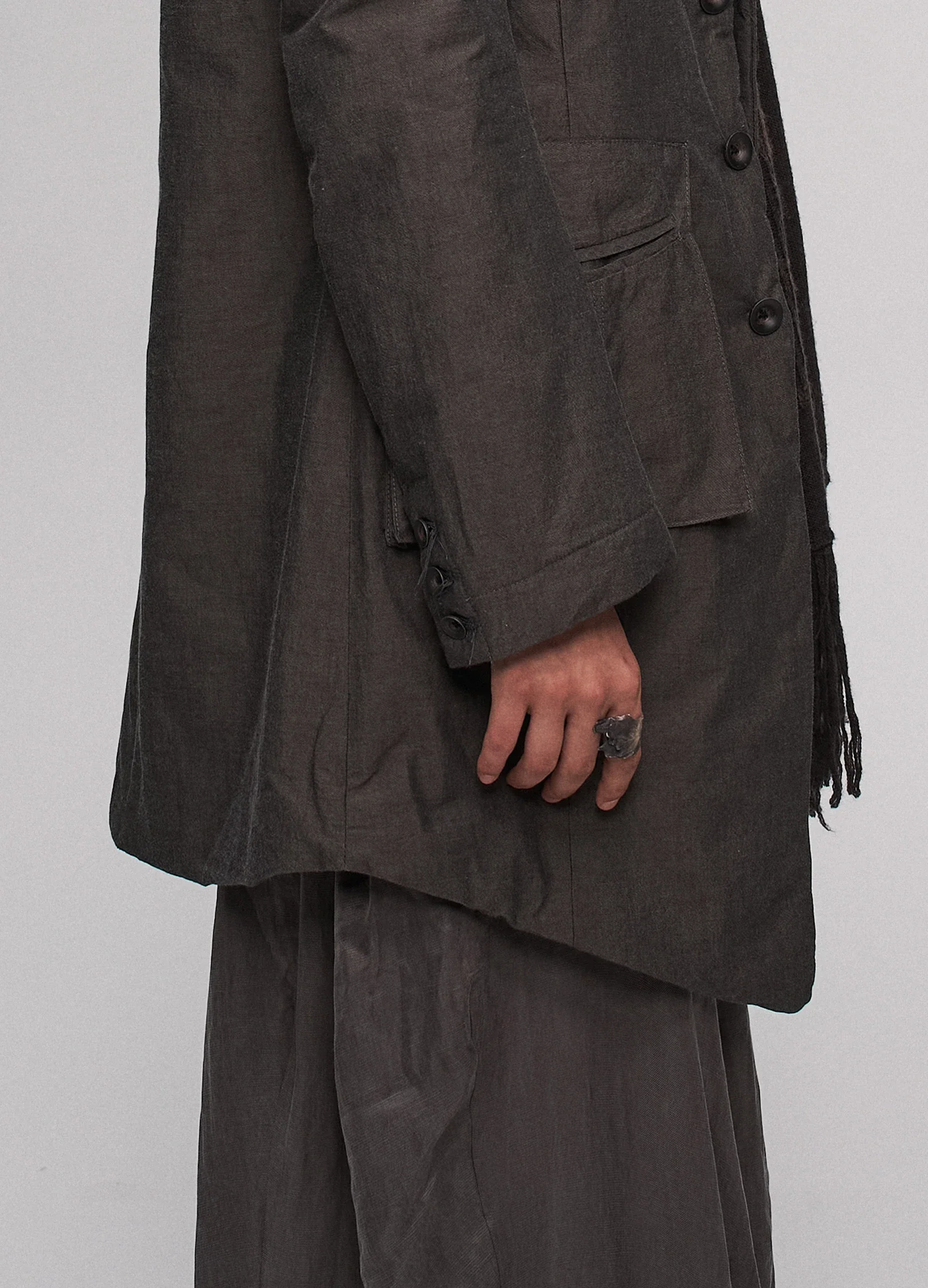 Embroidered Blazer Coat - Image 9