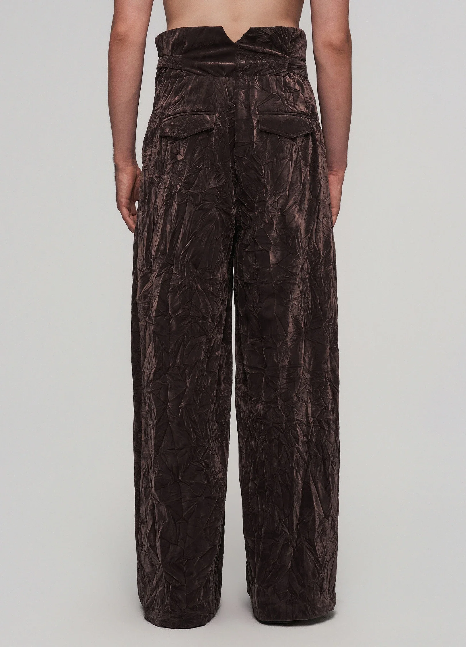 Espresso Velvet Trousers - Image 5