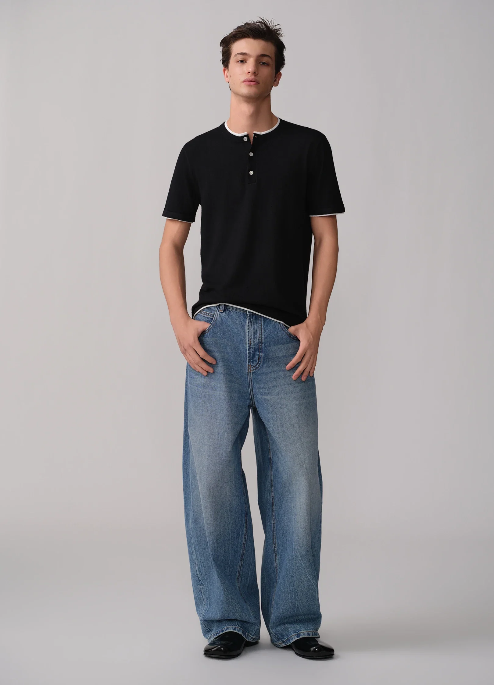 Faded Wide Denims