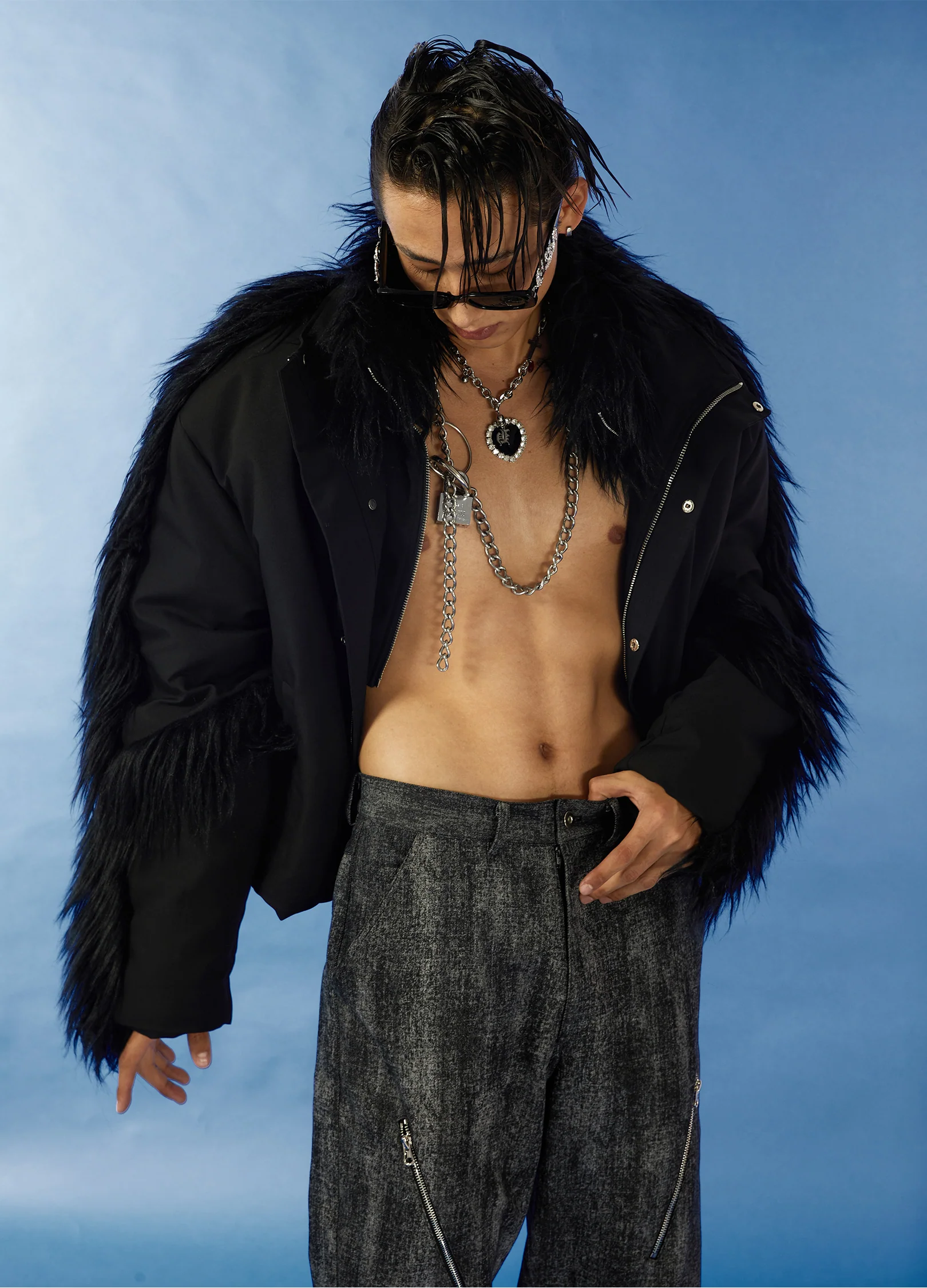 Faux Fur Puffer Jacket - Image 5