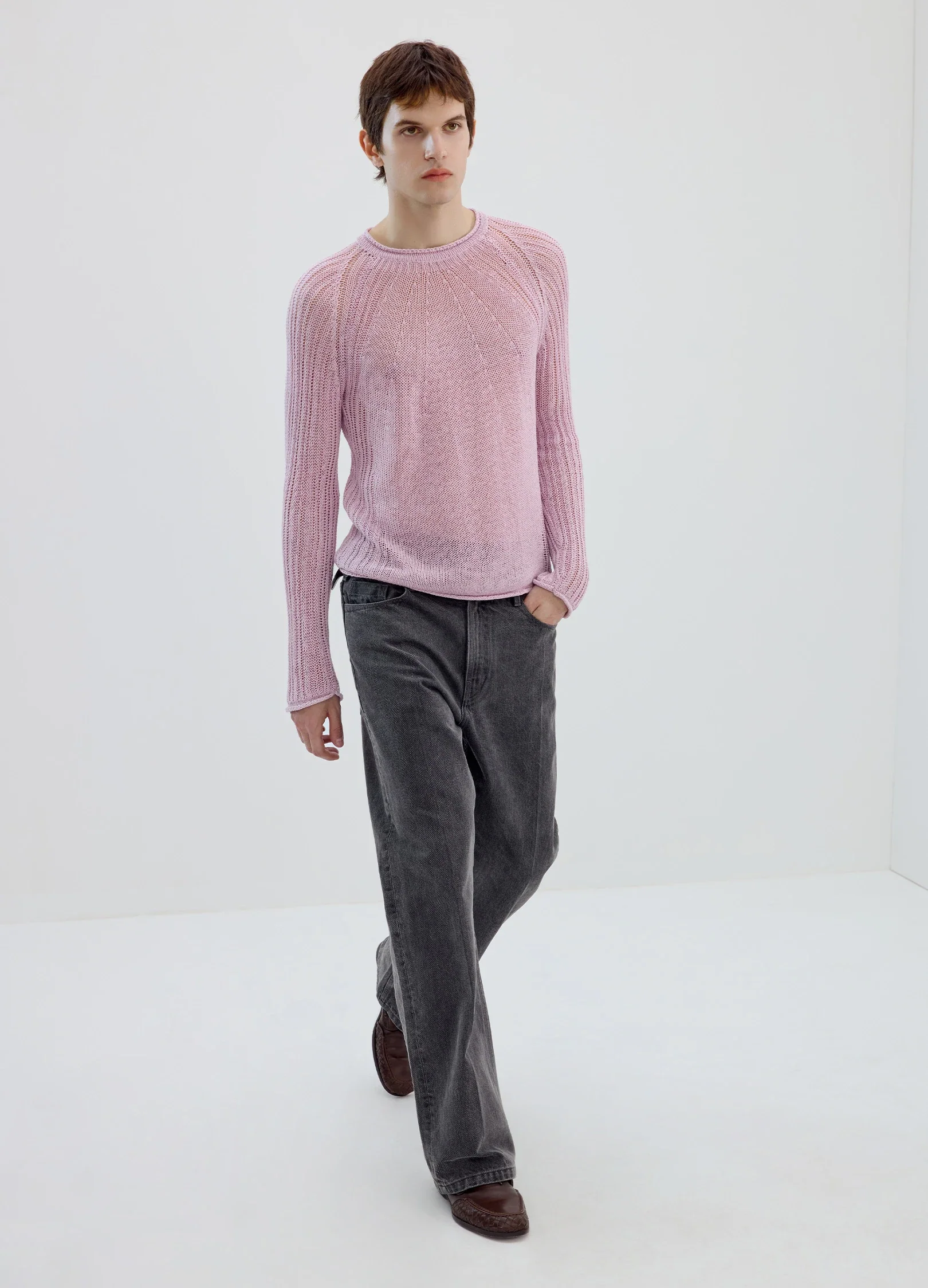 Fitted Rib Sweater - Image 7