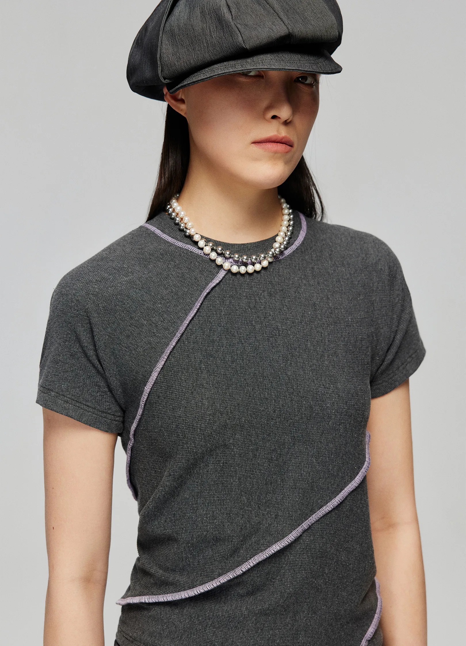 Fitted Ribbed Tee - Image 10