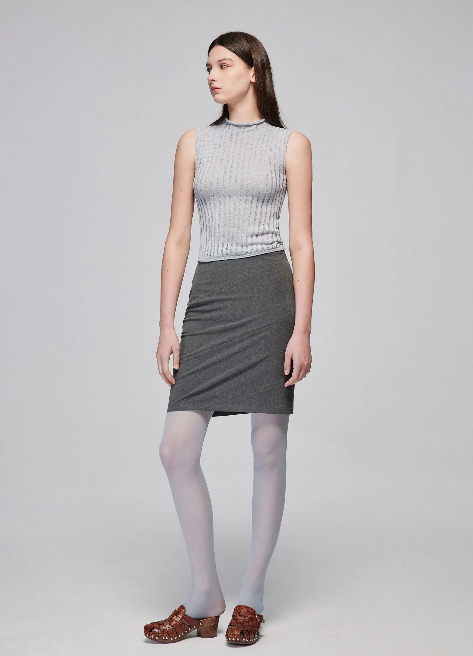 Fitted Tactical Mini Skirt - Image 6
