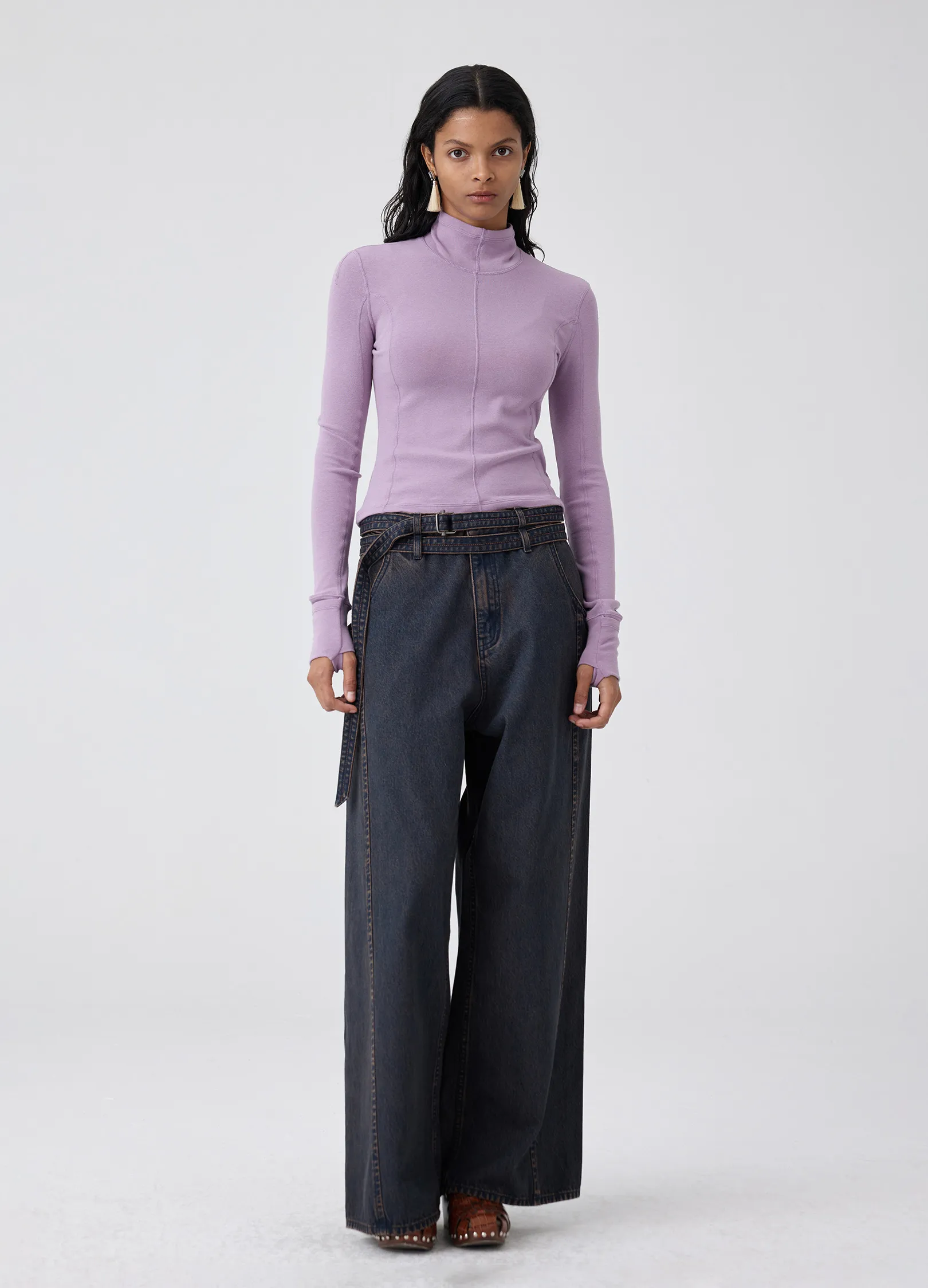 Fitted Turtleneck Womens - Image 10