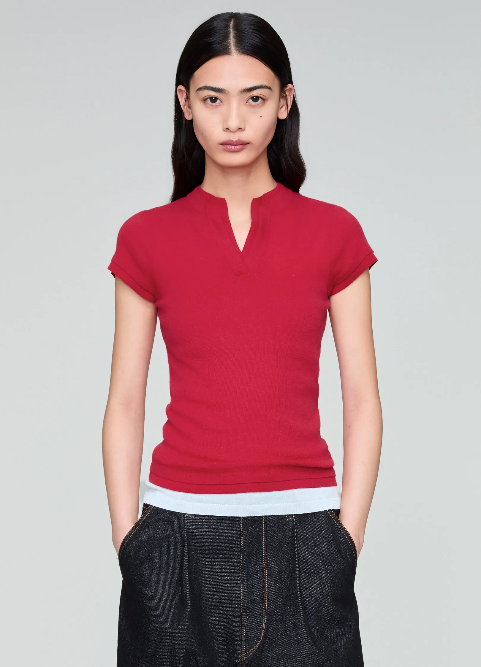 Fitted V Tee