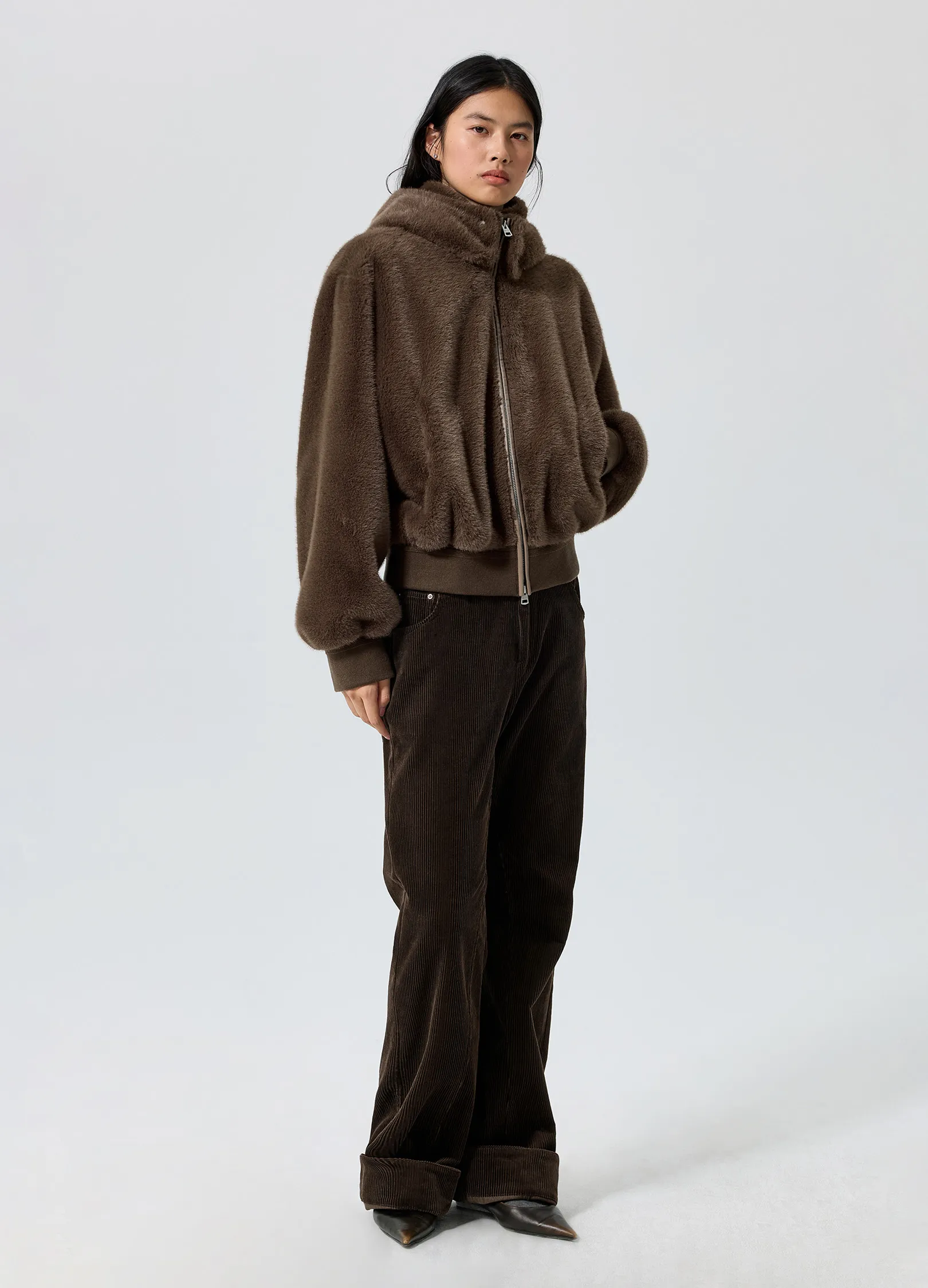 Flared Corduroy Trousers - Image 10