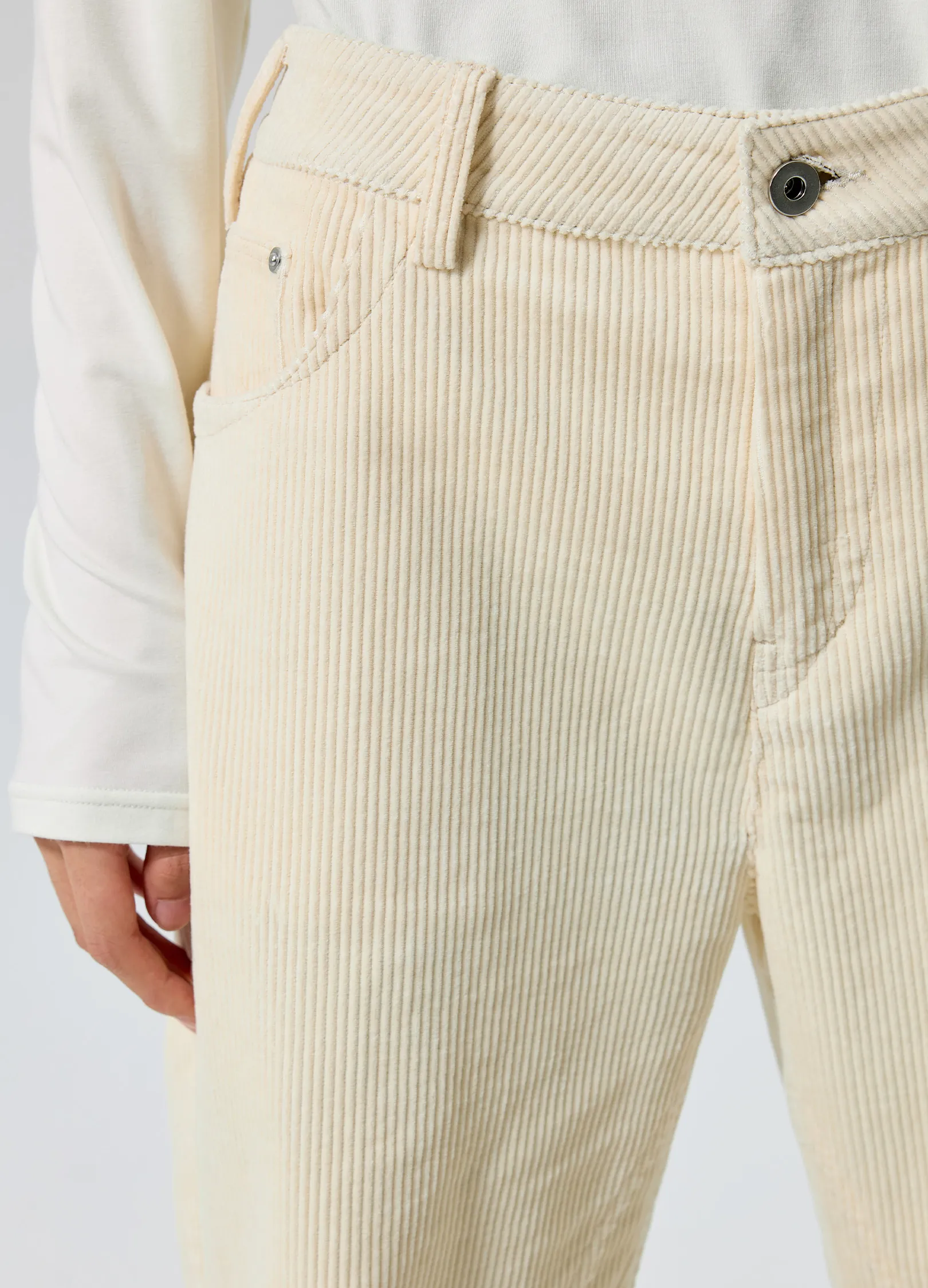 Flared Corduroy Trousers - Image 11