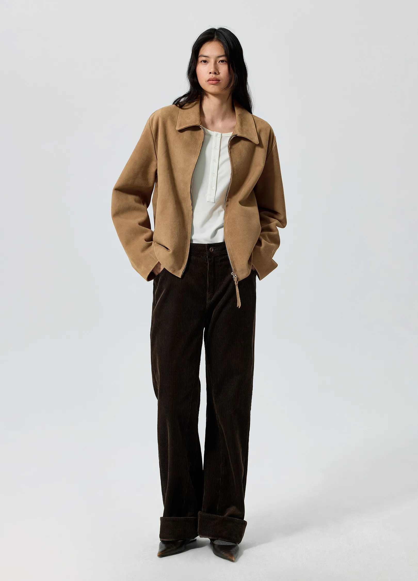 Flared Corduroy Trousers - Image 5