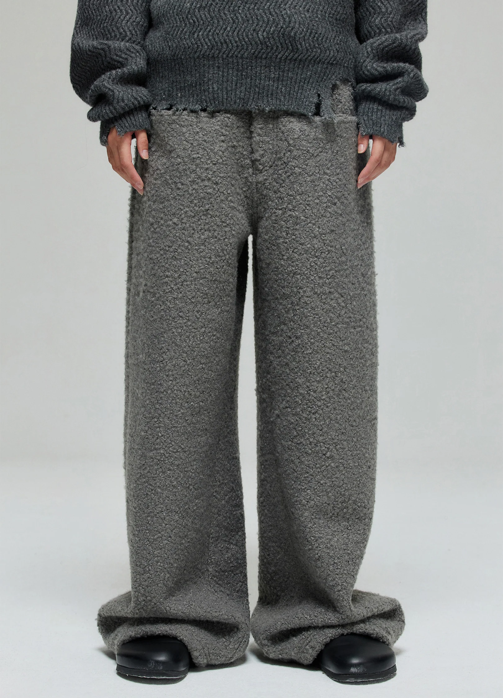 Fleece Wide Leg Trousers