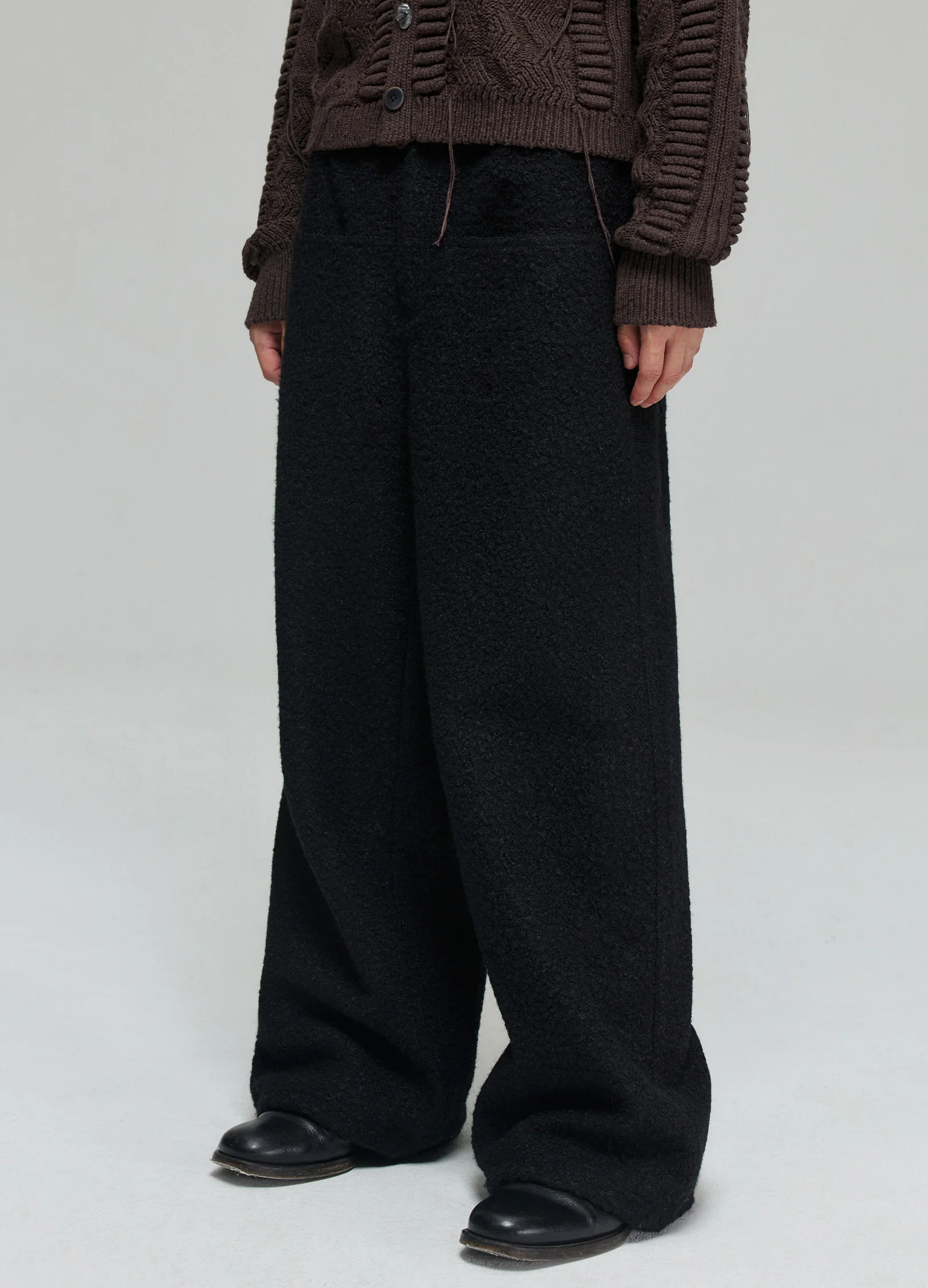 Fleece Wide Leg Trousers - Image 14
