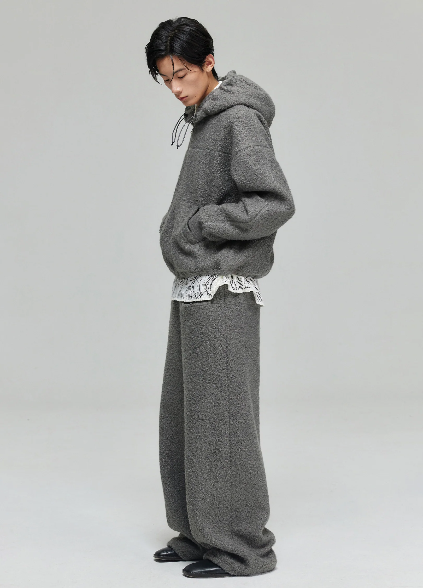 Fleece Wide Leg Trousers - Image 5