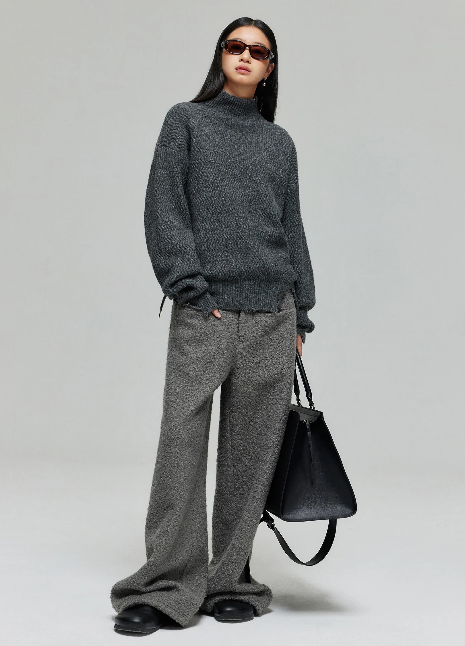 Fleece Wide Leg Trousers - Image 7