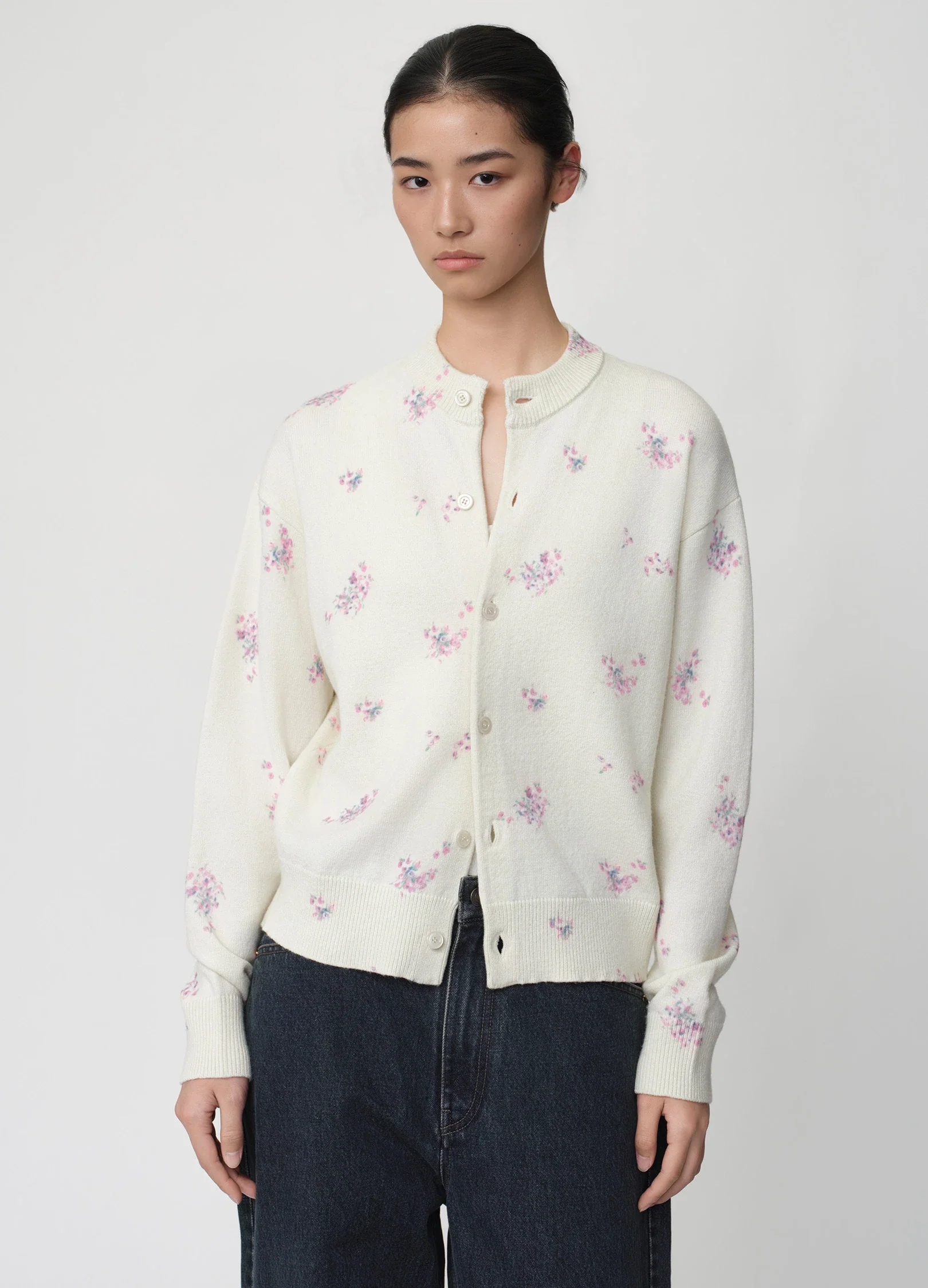 Floral Knit Cardigan - Image 2