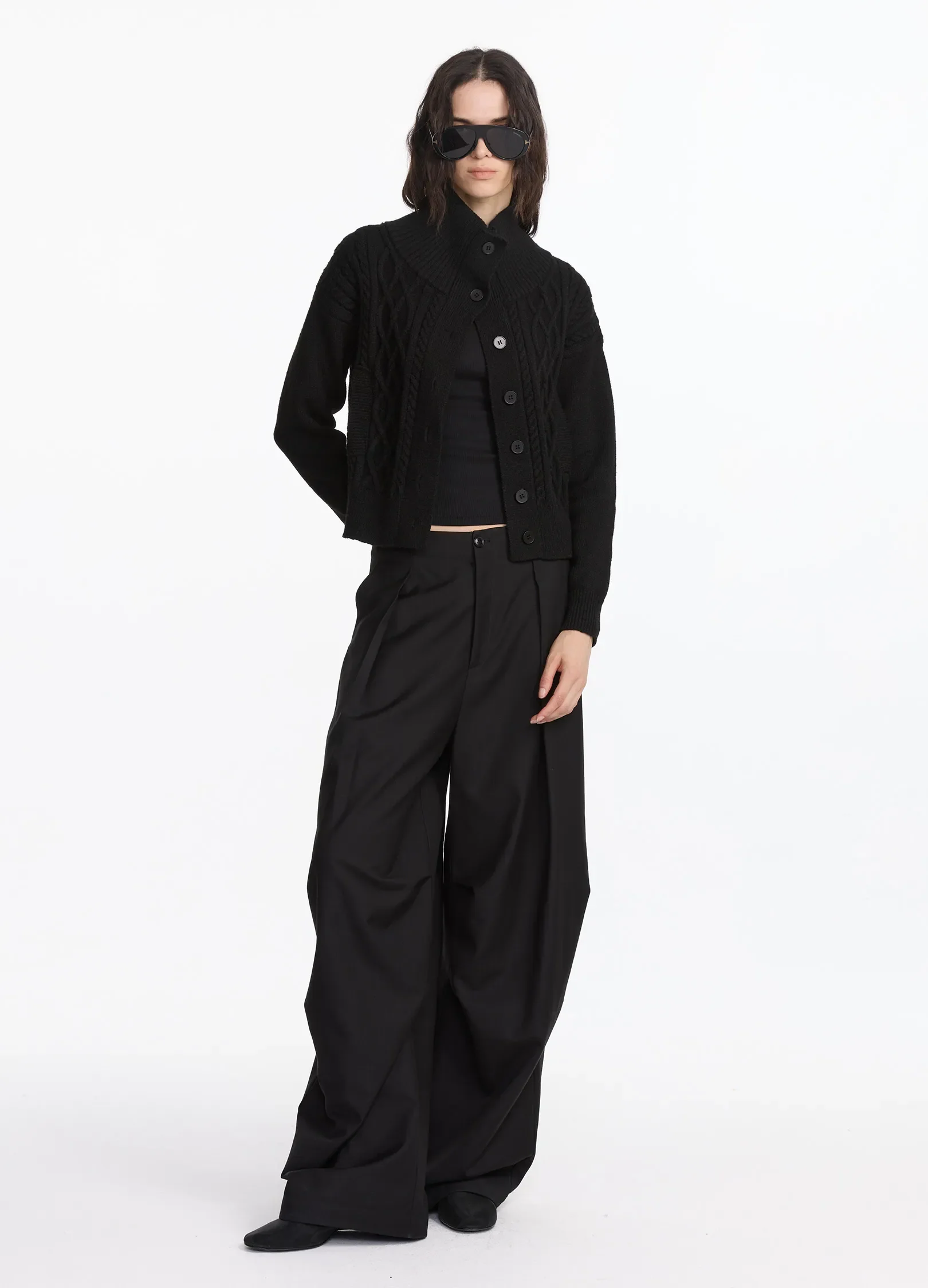 Fluid Pleated Pants - Image 3
