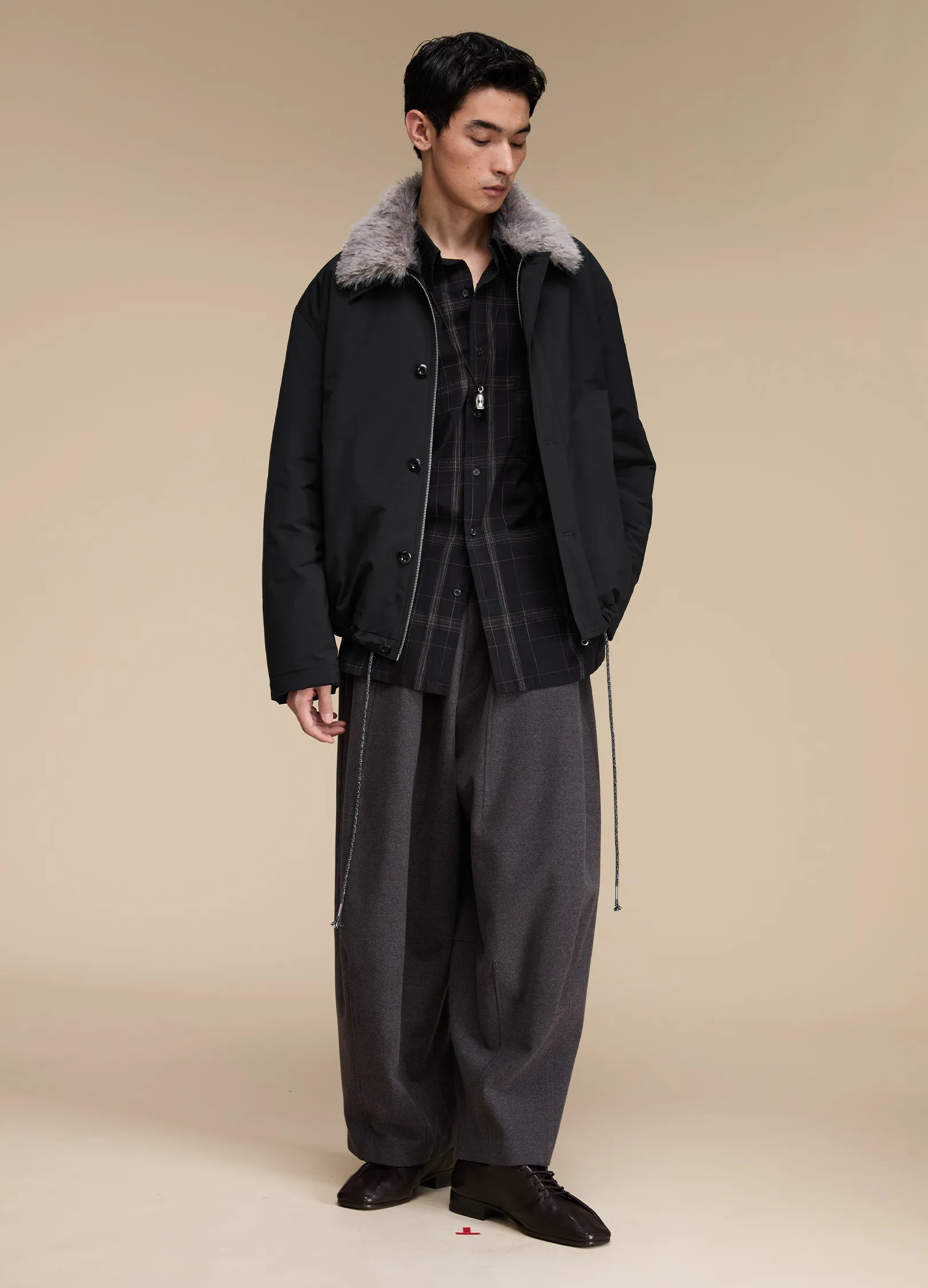 Fur Aviator Jacket - Image 15