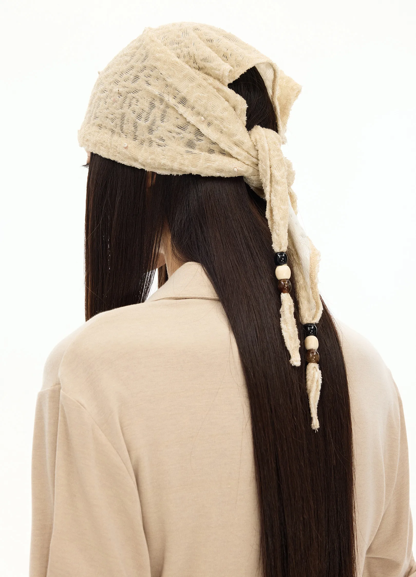 Hand-Studded Knit Bandana - Image 3