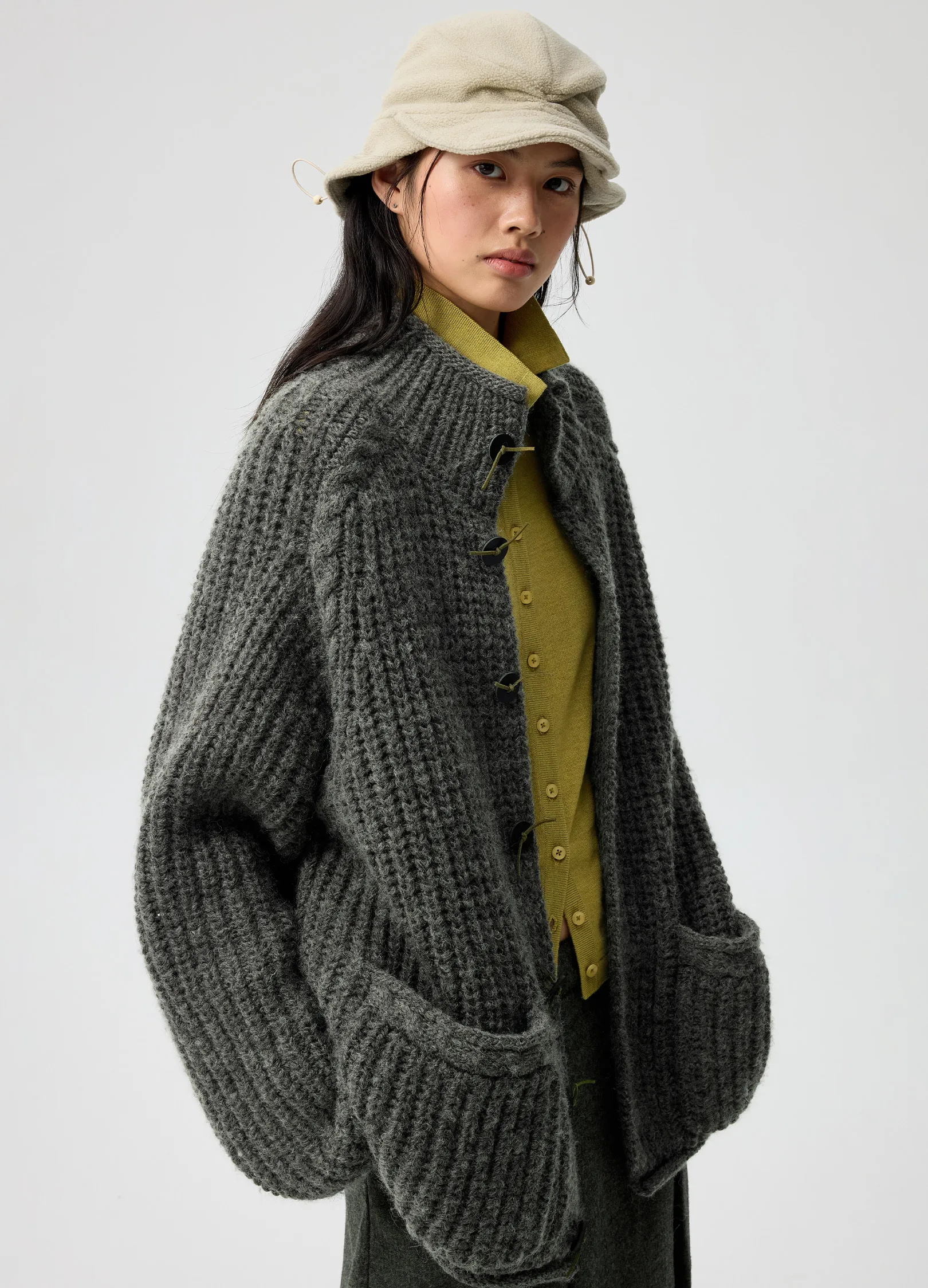Heavy Knit Cardigan - Image 3