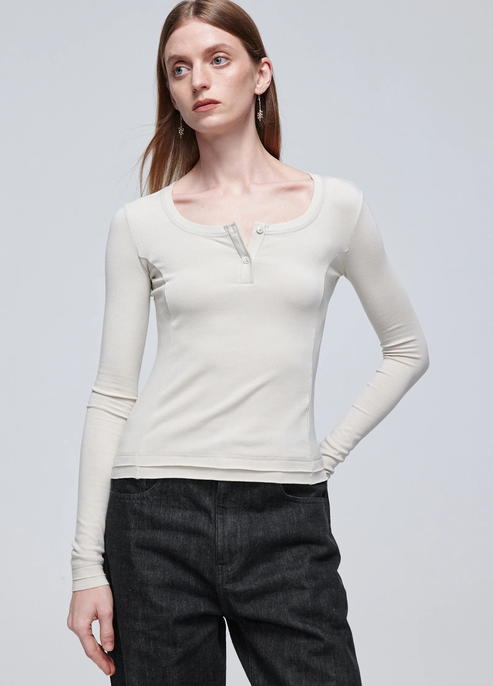 Henley Shirt Womens - Image 3