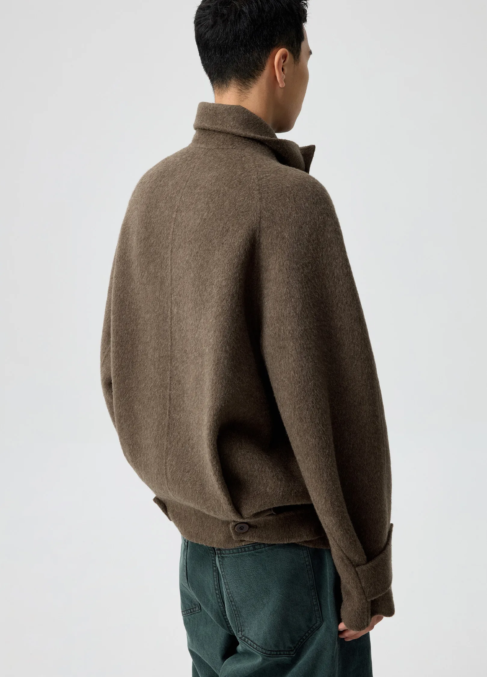 High Neck Wool Jacket - Image 10