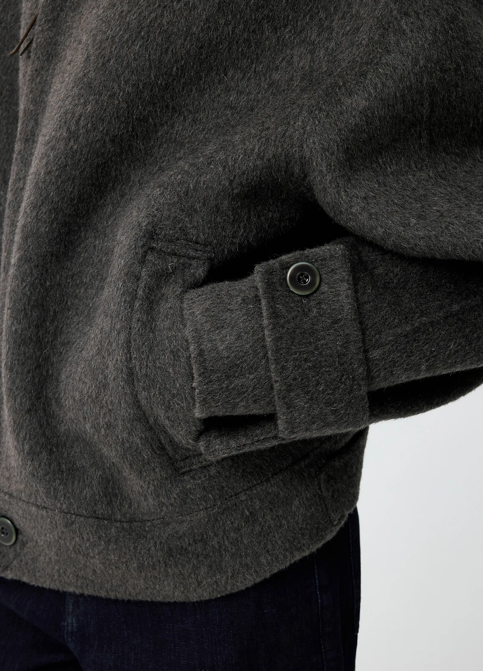 High Neck Wool Jacket - Image 13