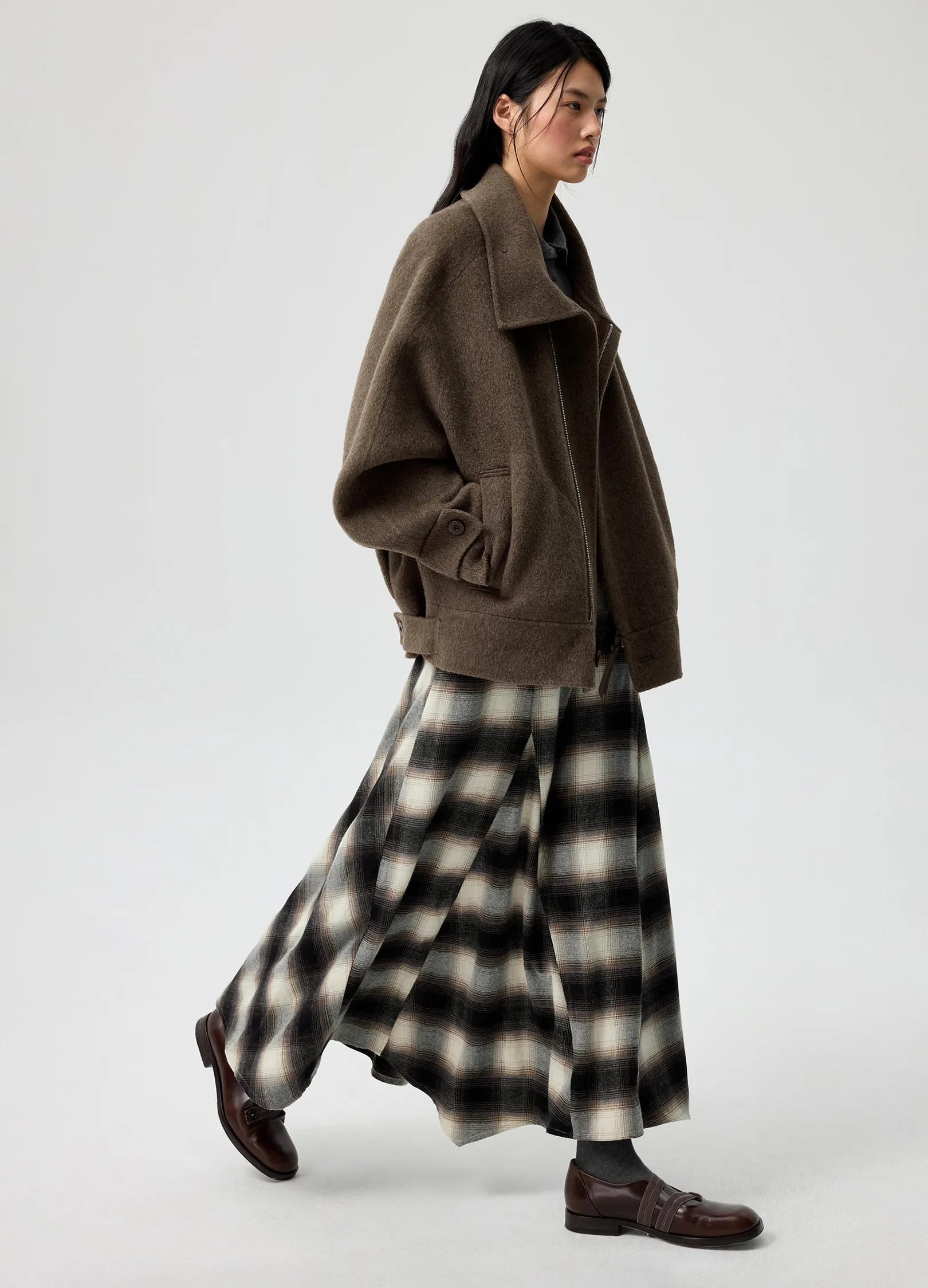 High Neck Wool Jacket - Image 8