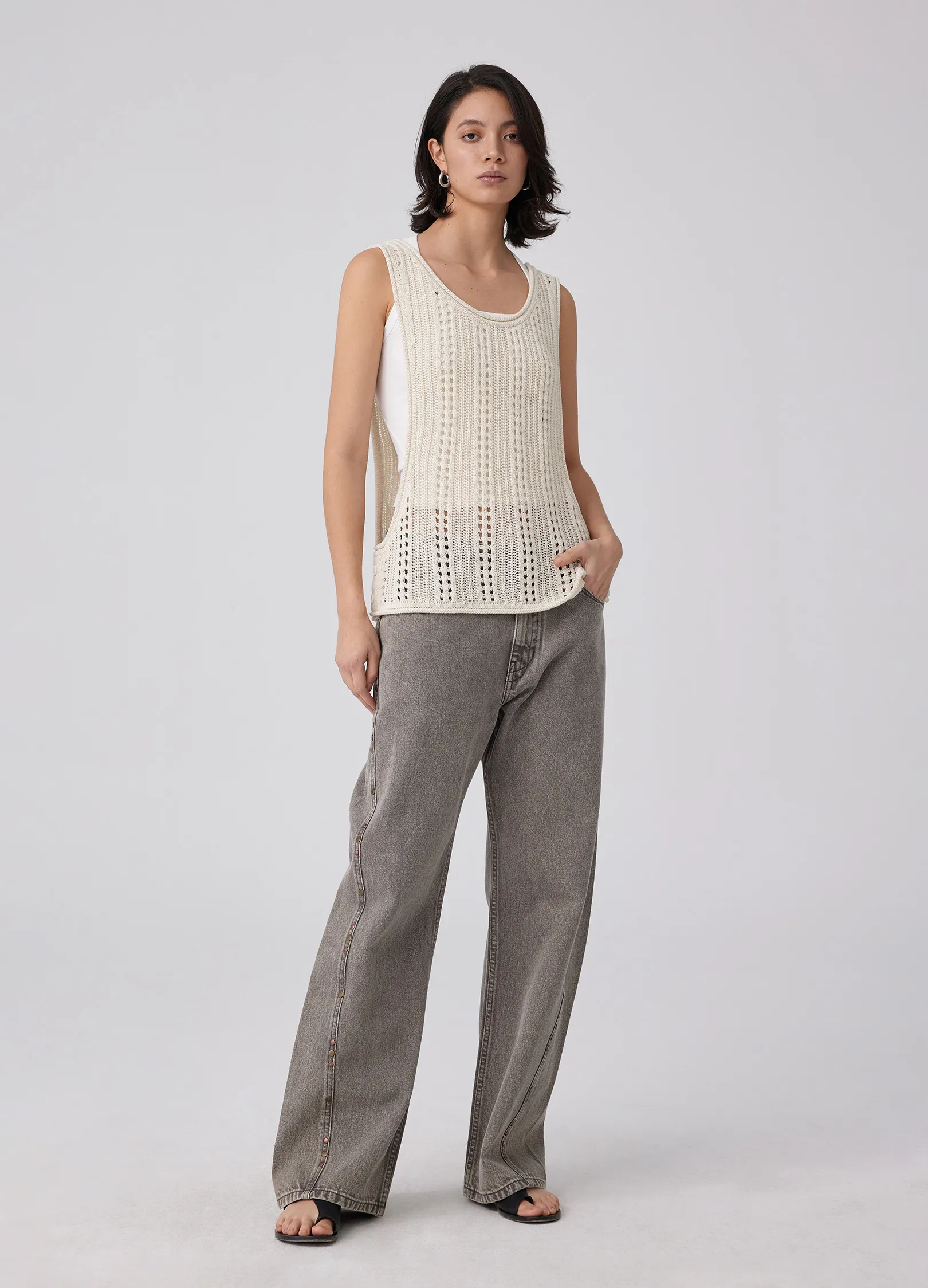 Hollow Crochet Vest - Image 11