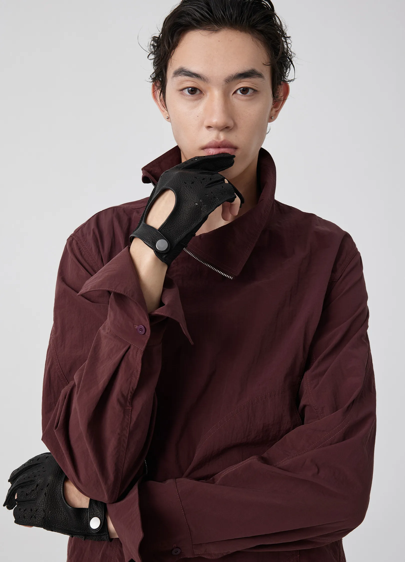 Hollow Leather Driver Gloves - Image 2