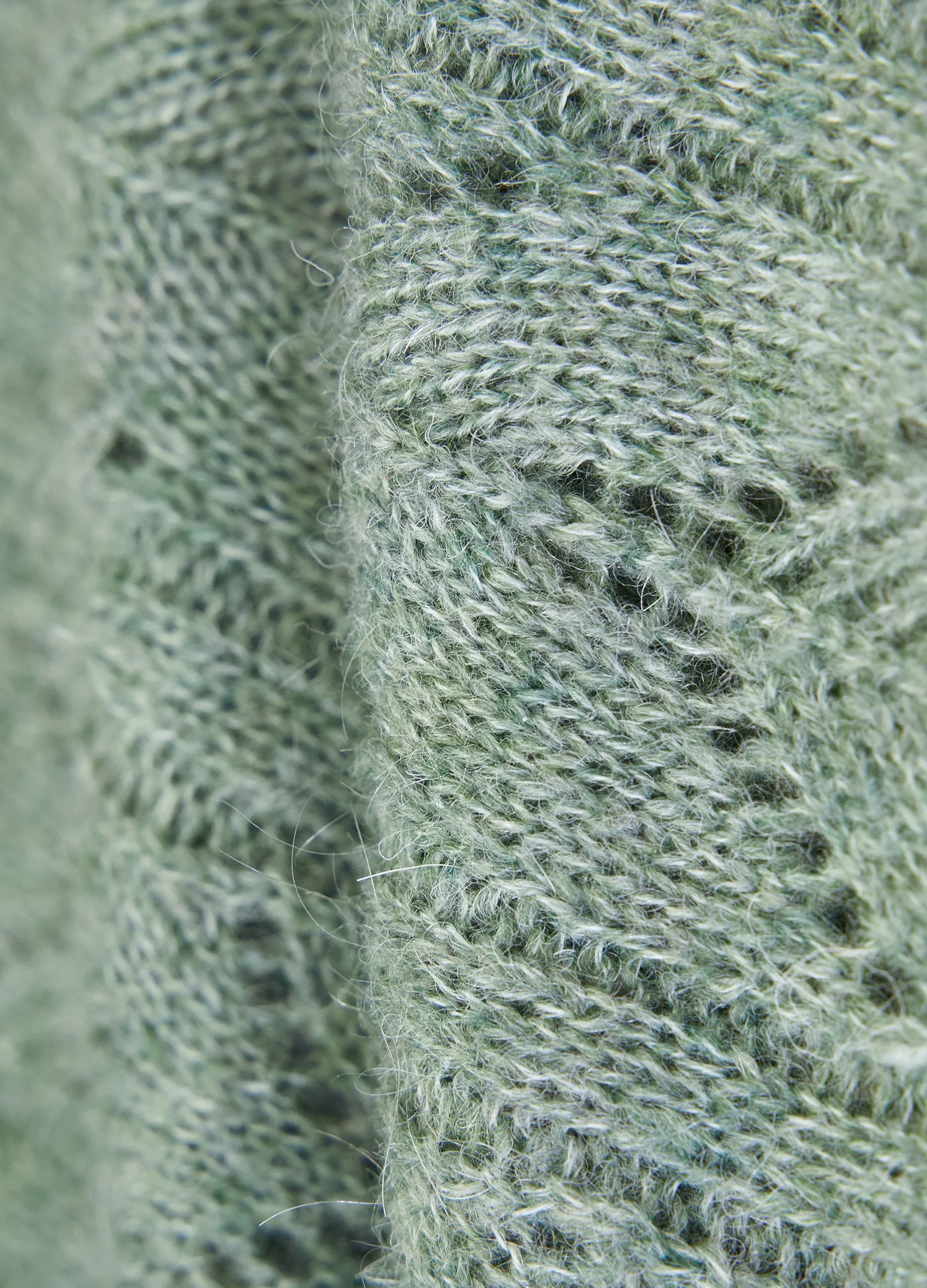 Hollow Knit V Sweater - Image 18