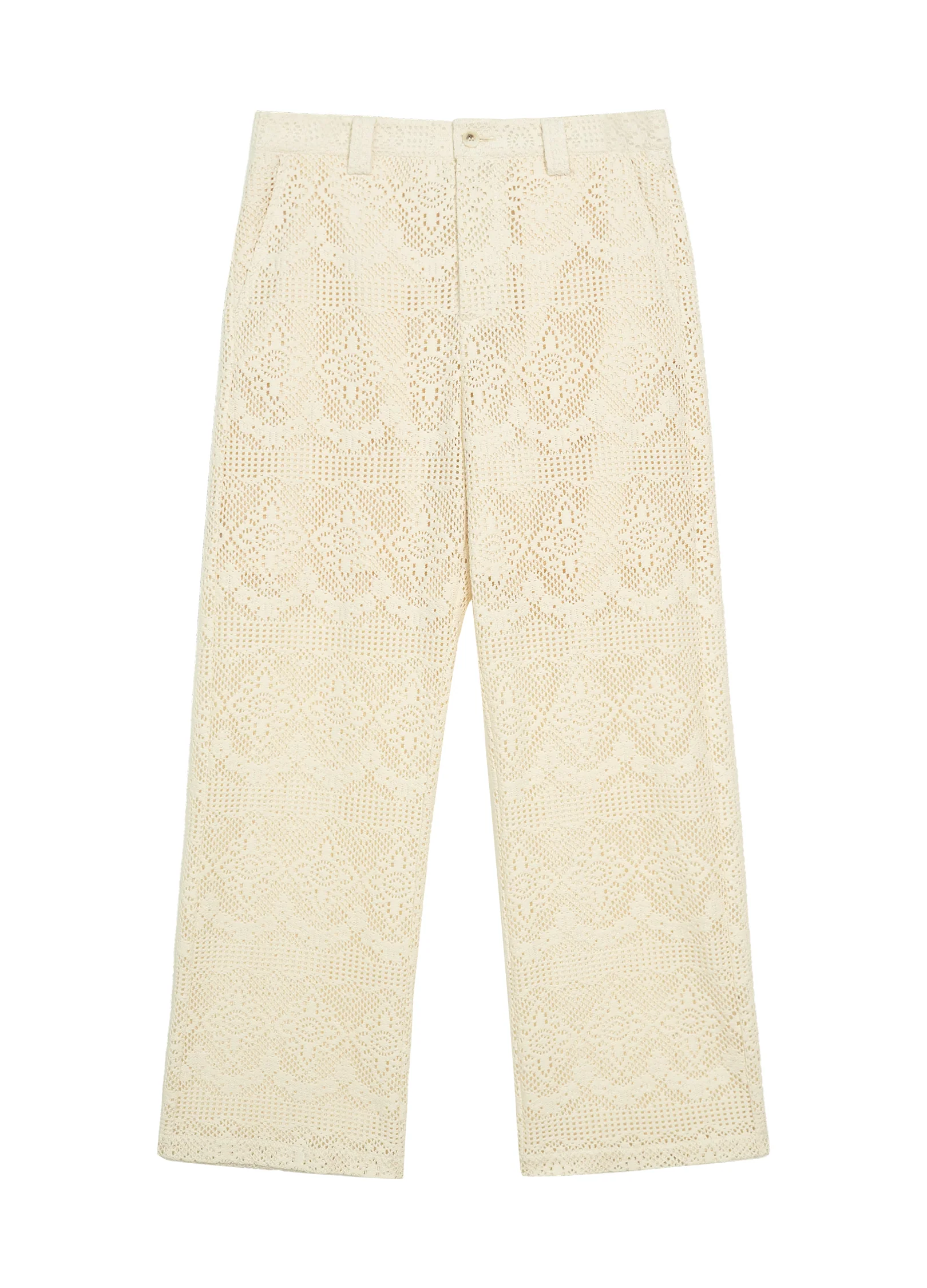 Hollow Lace Wide Trousers - Image 12