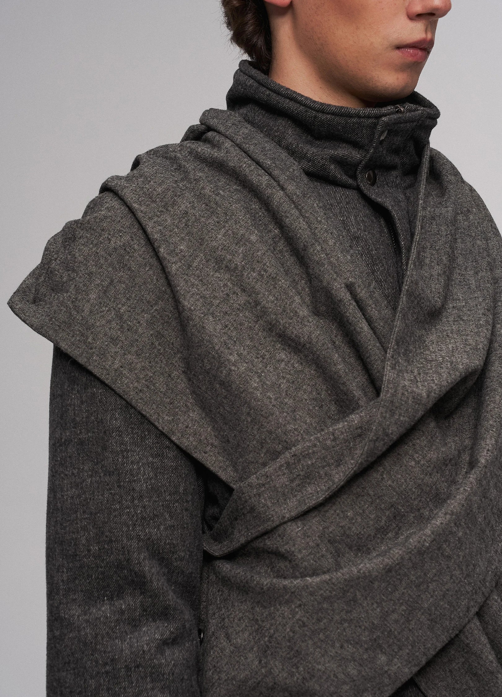 Interlaced Cotton Coat - Image 9