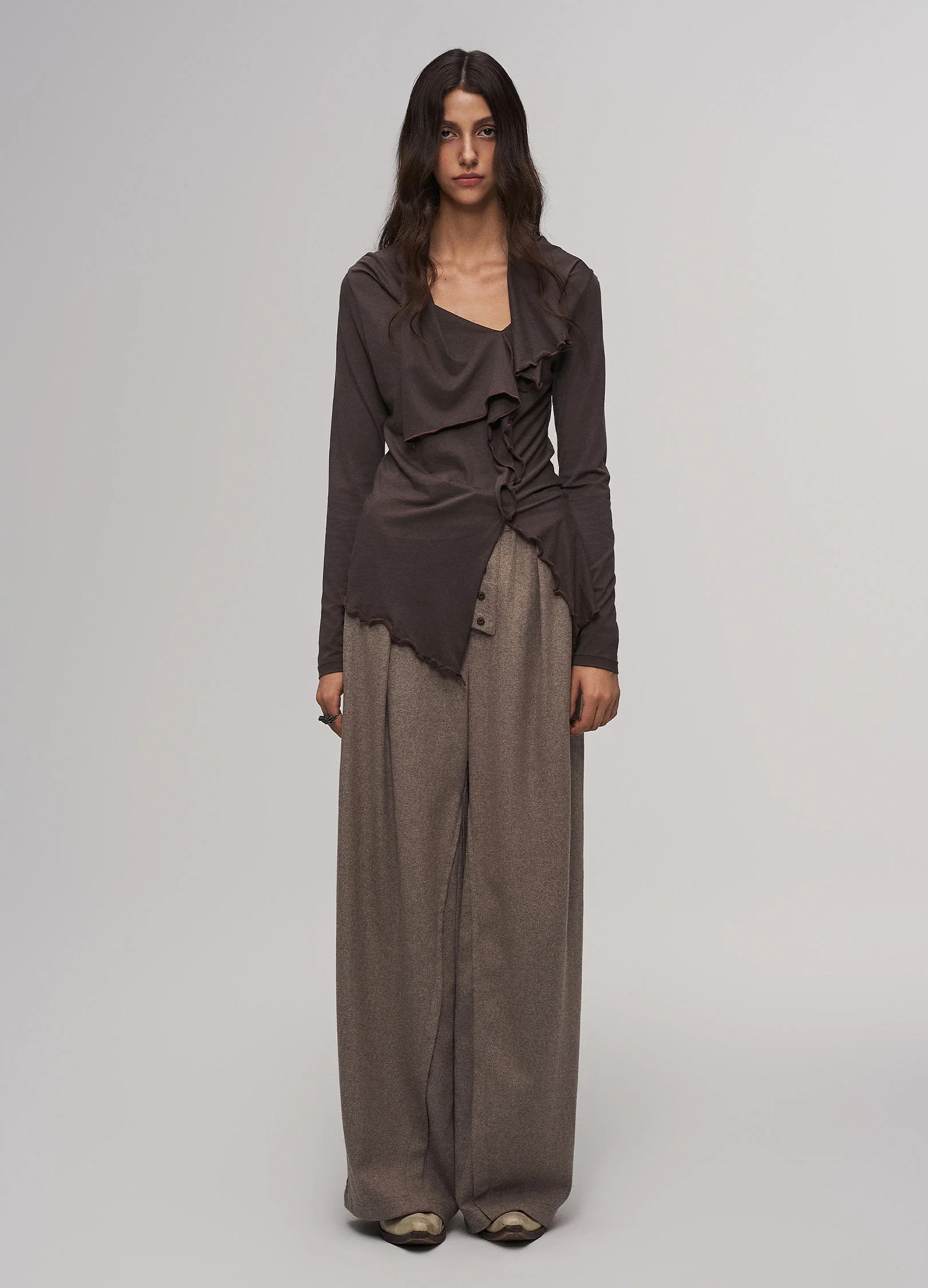 Iris Knit Top Brown