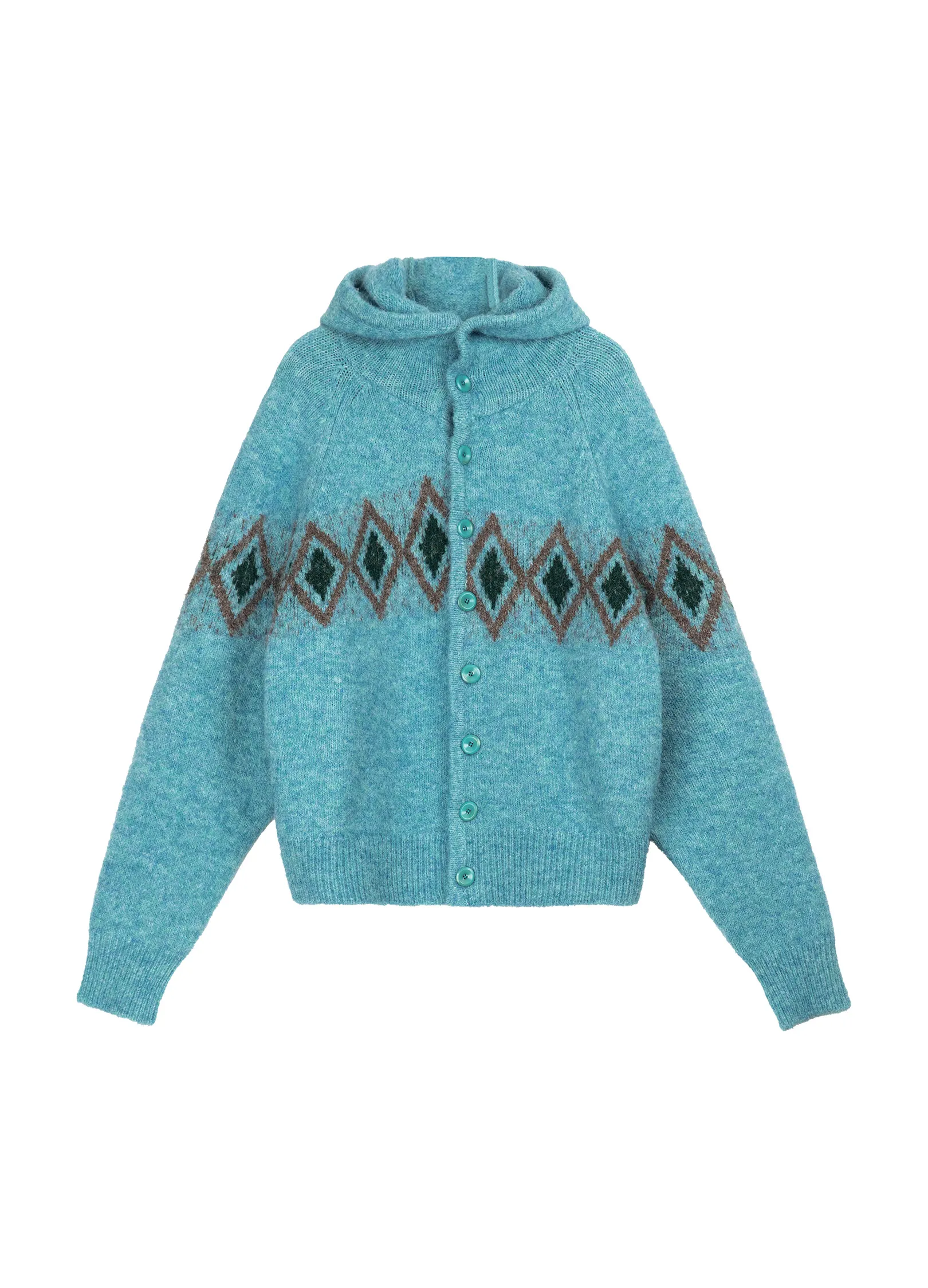 Jacquard Hooded Sweater - Image 20