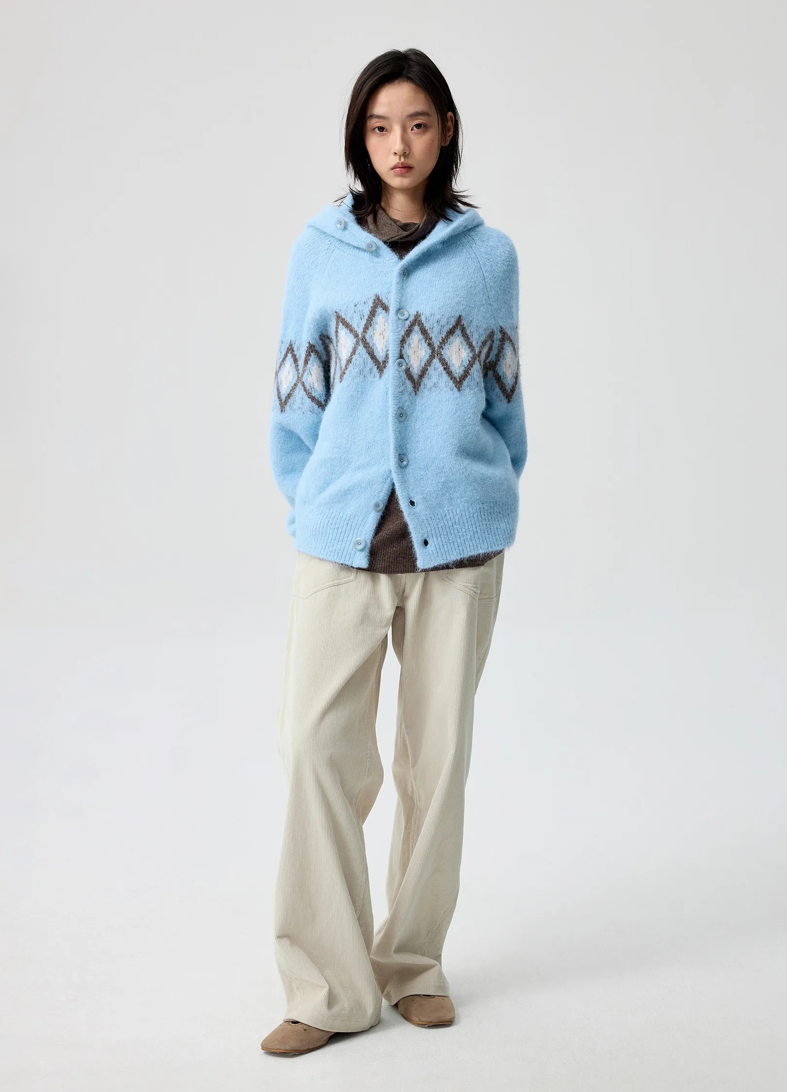 Jacquard Hooded Sweater - Image 8