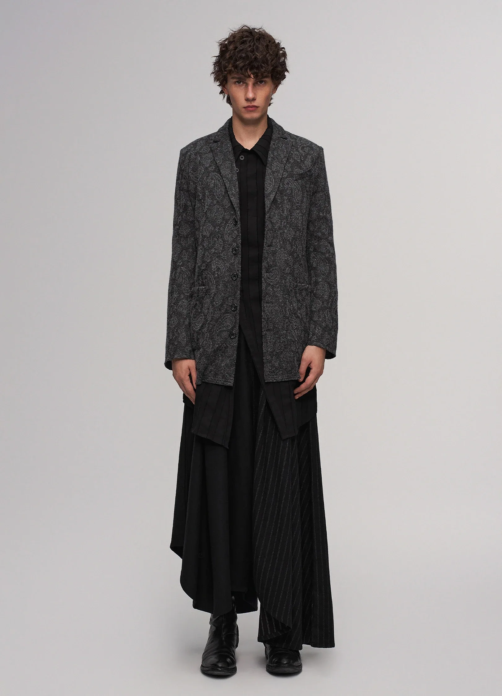 Jacquard Knit Blazer