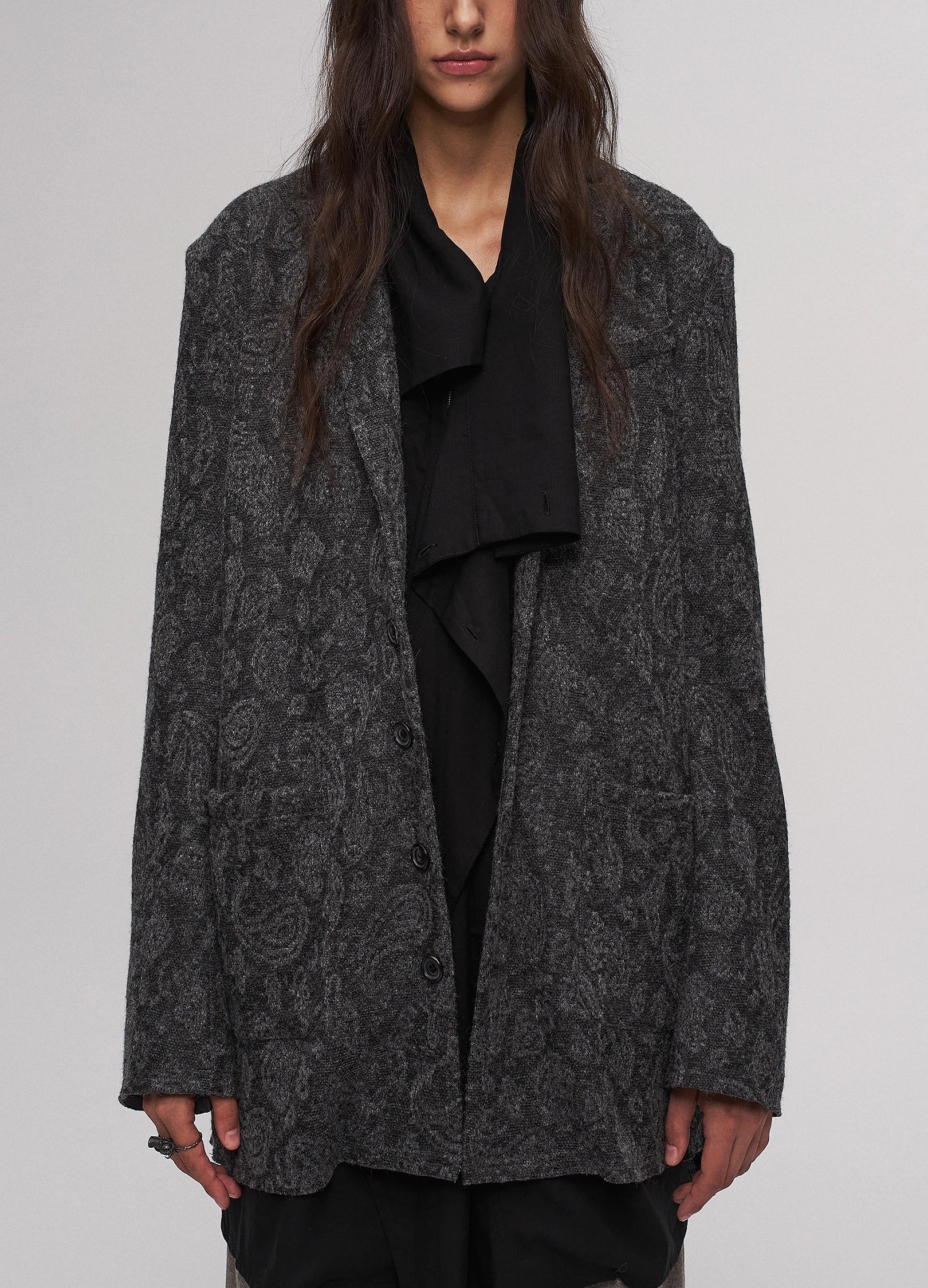 Jacquard Knit Blazer - Image 6