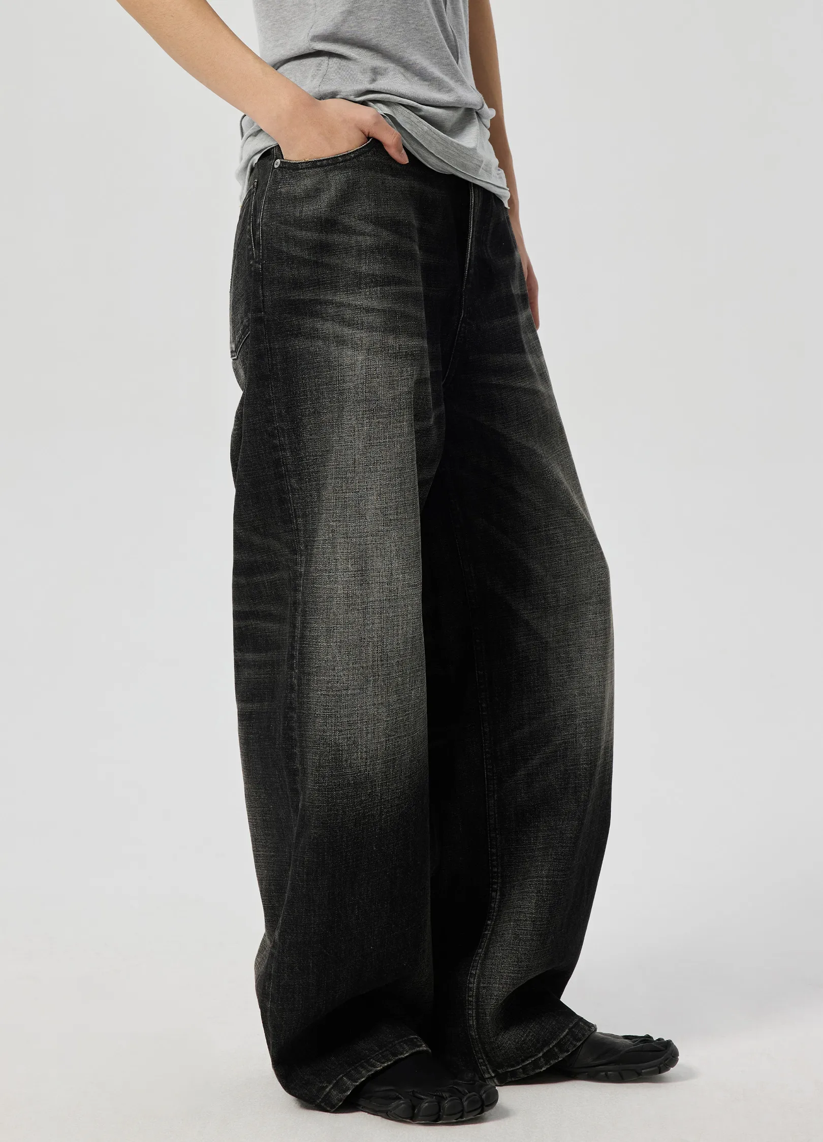 Jet Wash Wide Denim - Image 2
