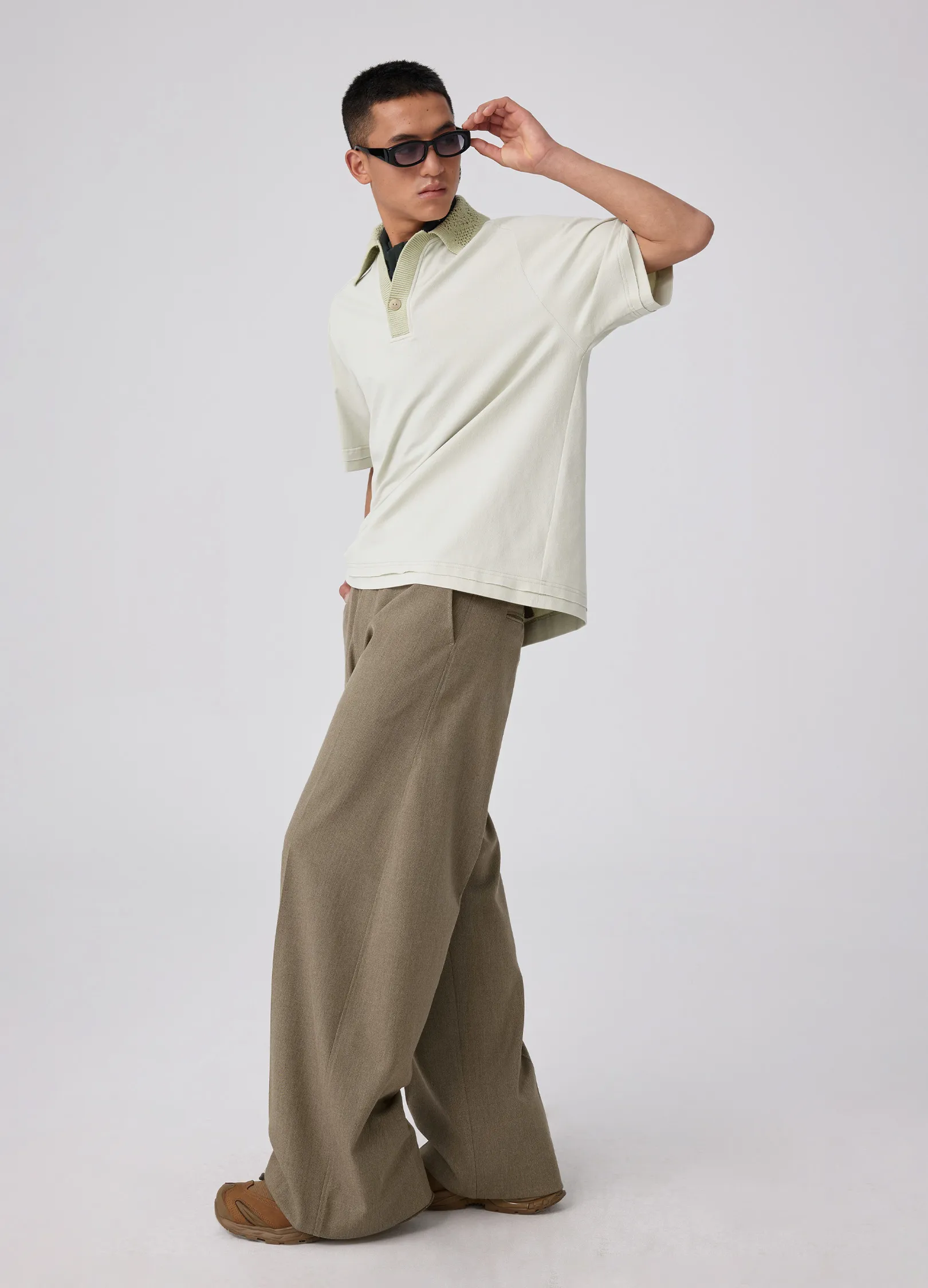 Knit Collar Polo - Image 5