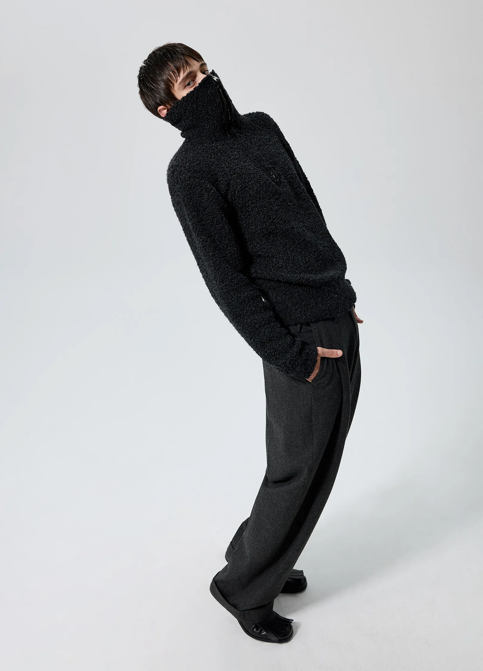 Lambswool Zip Sweater - Image 5