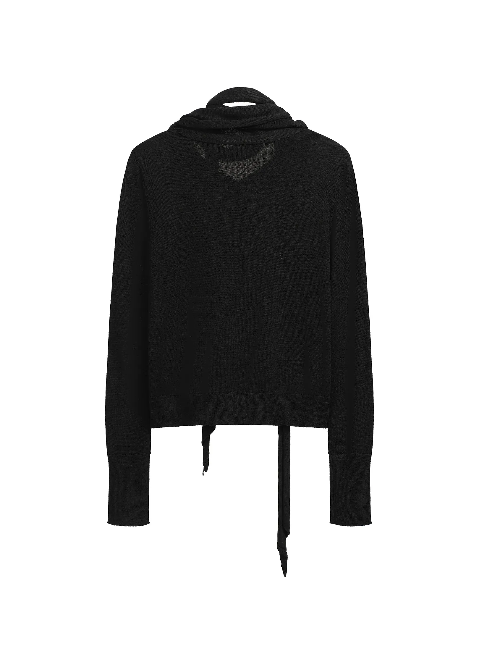 Layered Knit Wool Cardigan - Image 20