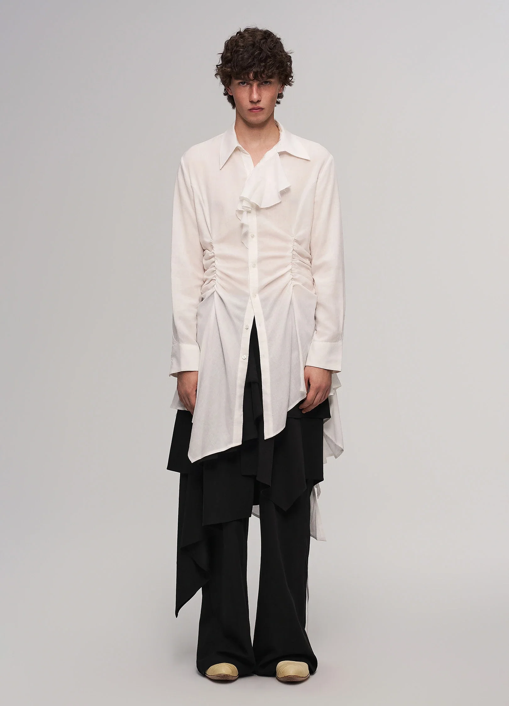 Layered Panel Trousers - Image 6