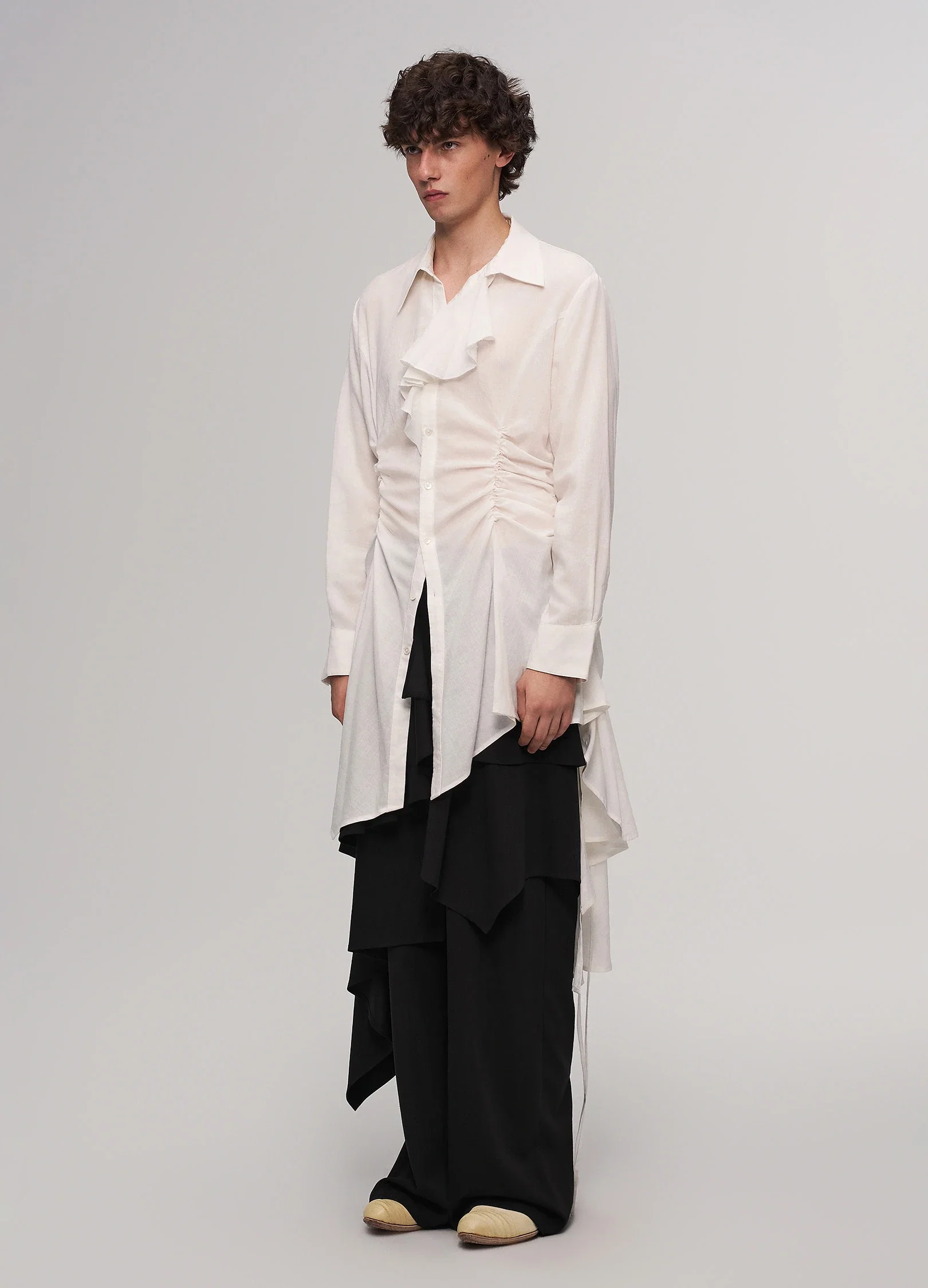 Layered Panel Trousers - Image 7