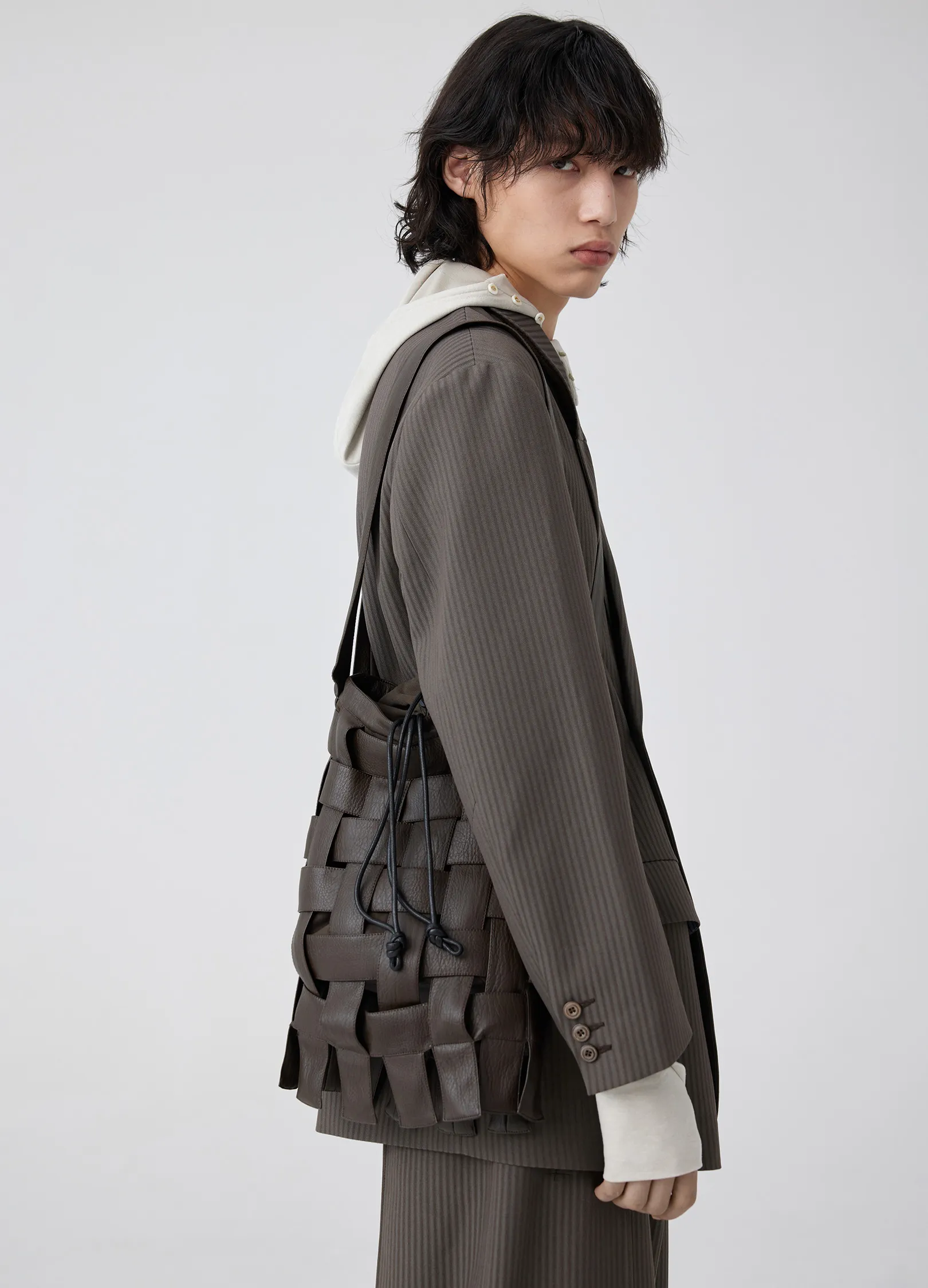 Leather Braided Bag - Image 4